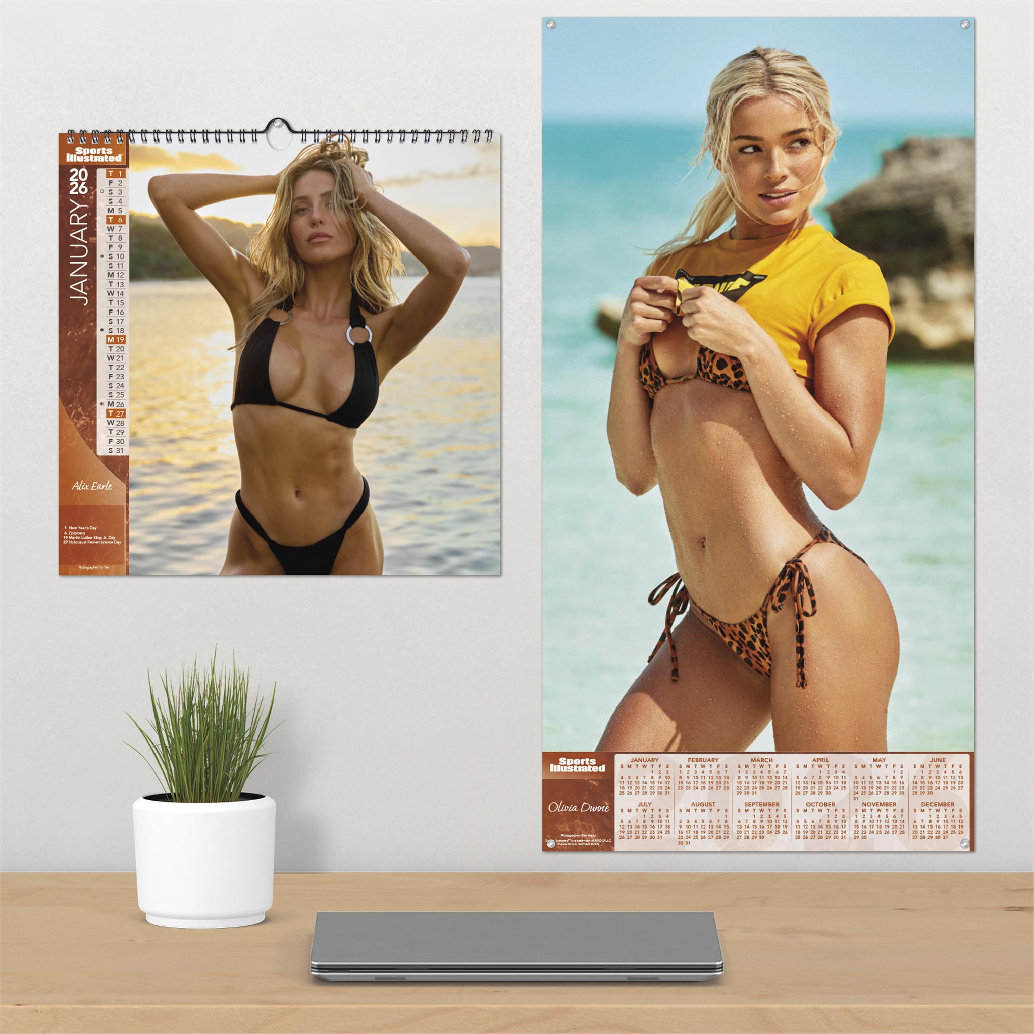 Calendrier mural Sports Illustrated Swimsuit Deluxe 2026 - Disponible uniquement en ligne