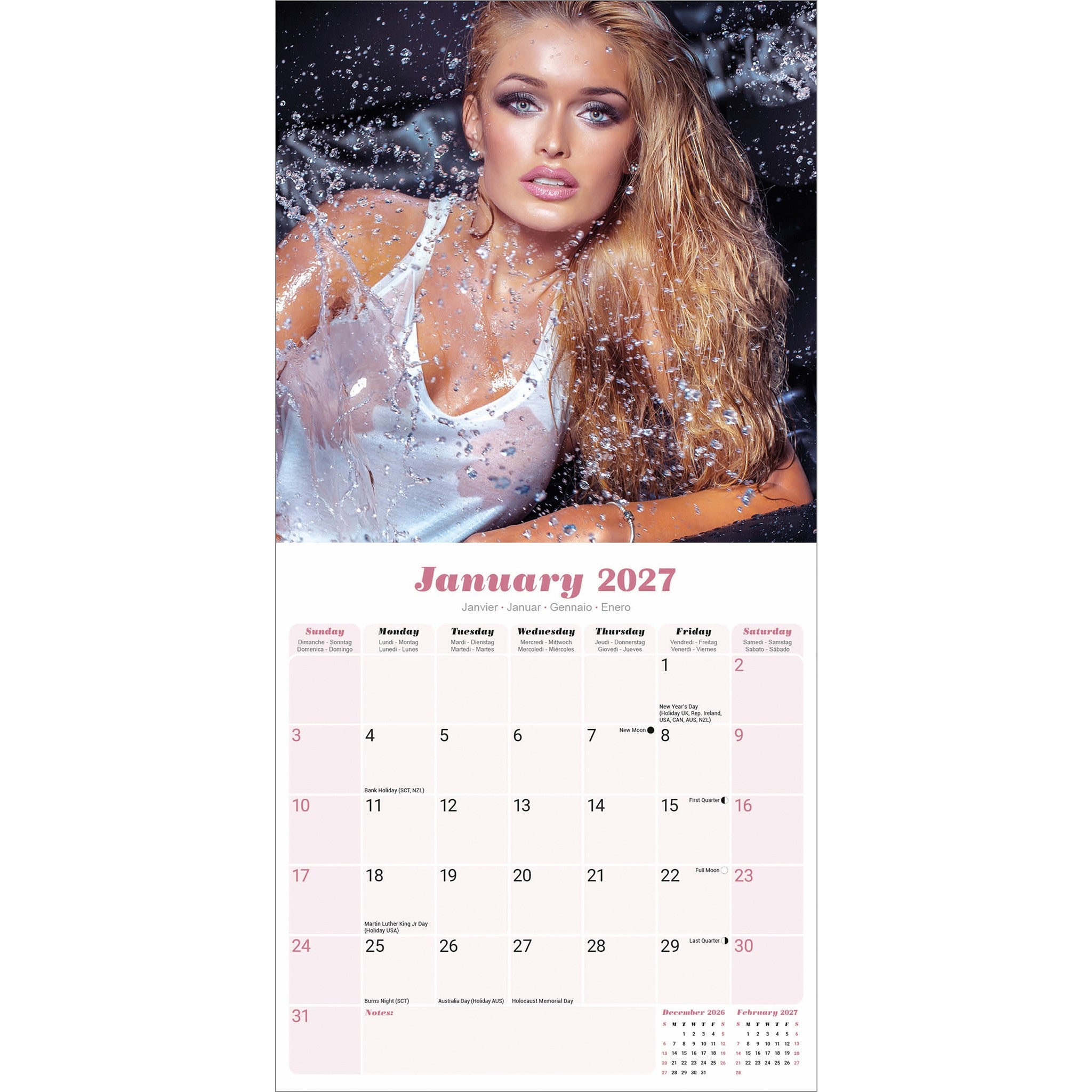 Girls 2027 Wall Calendar