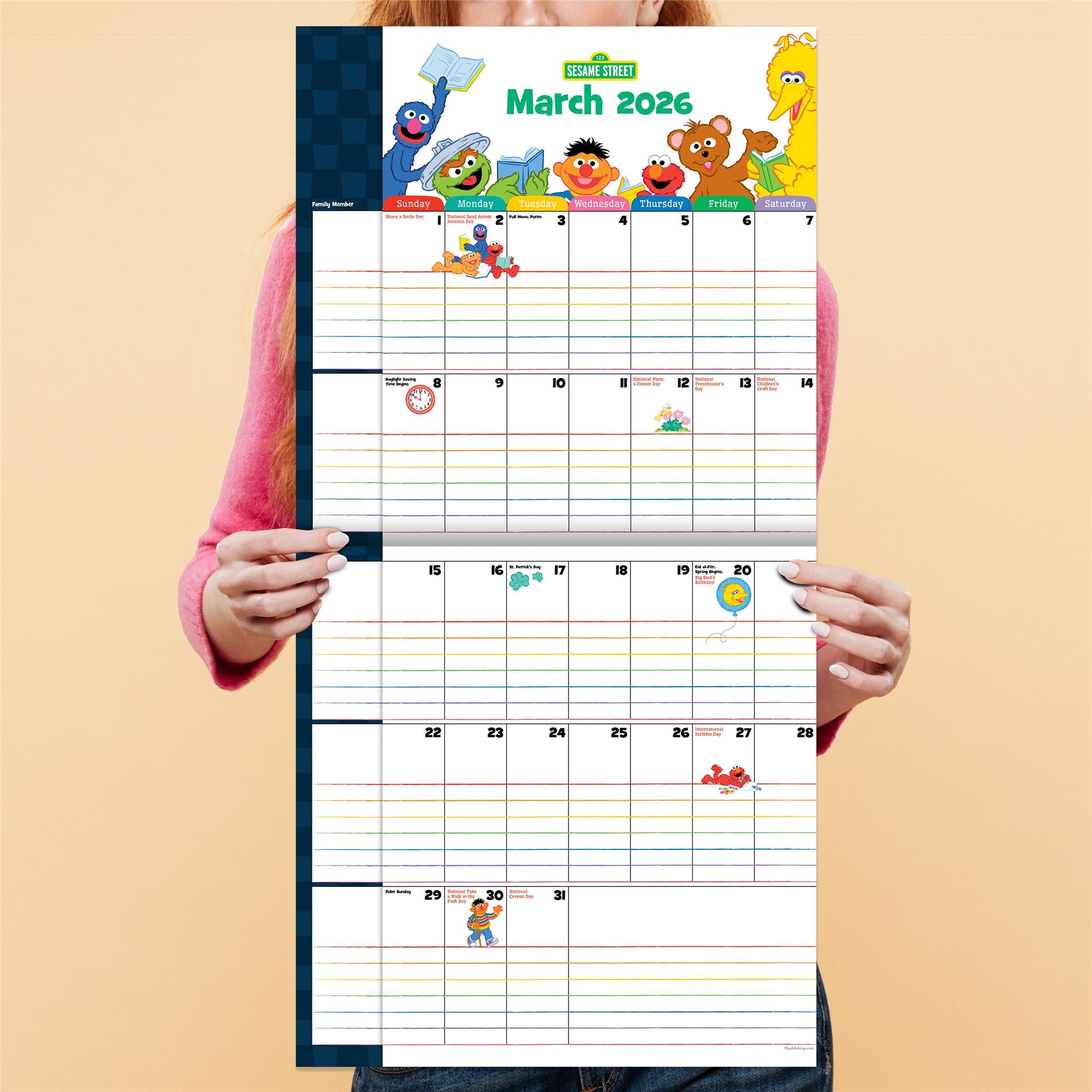 Sesame Street 2026 Wall Calendar - Online Only