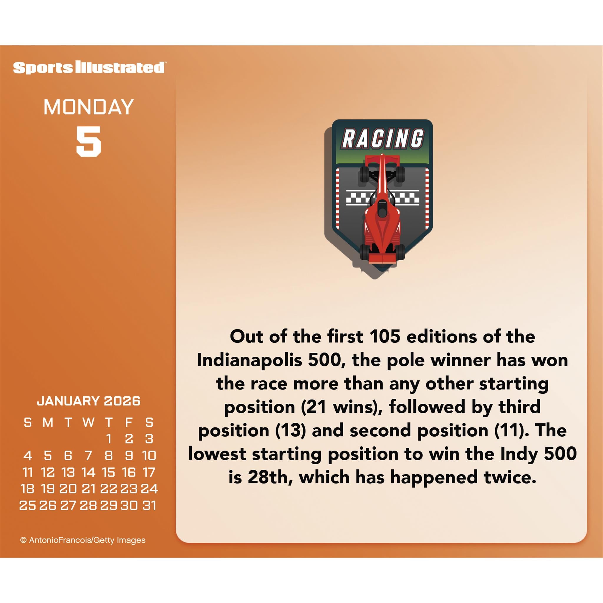 Calendrier Sports Illustrated Sports 2026 (édition en ligne uniquement)