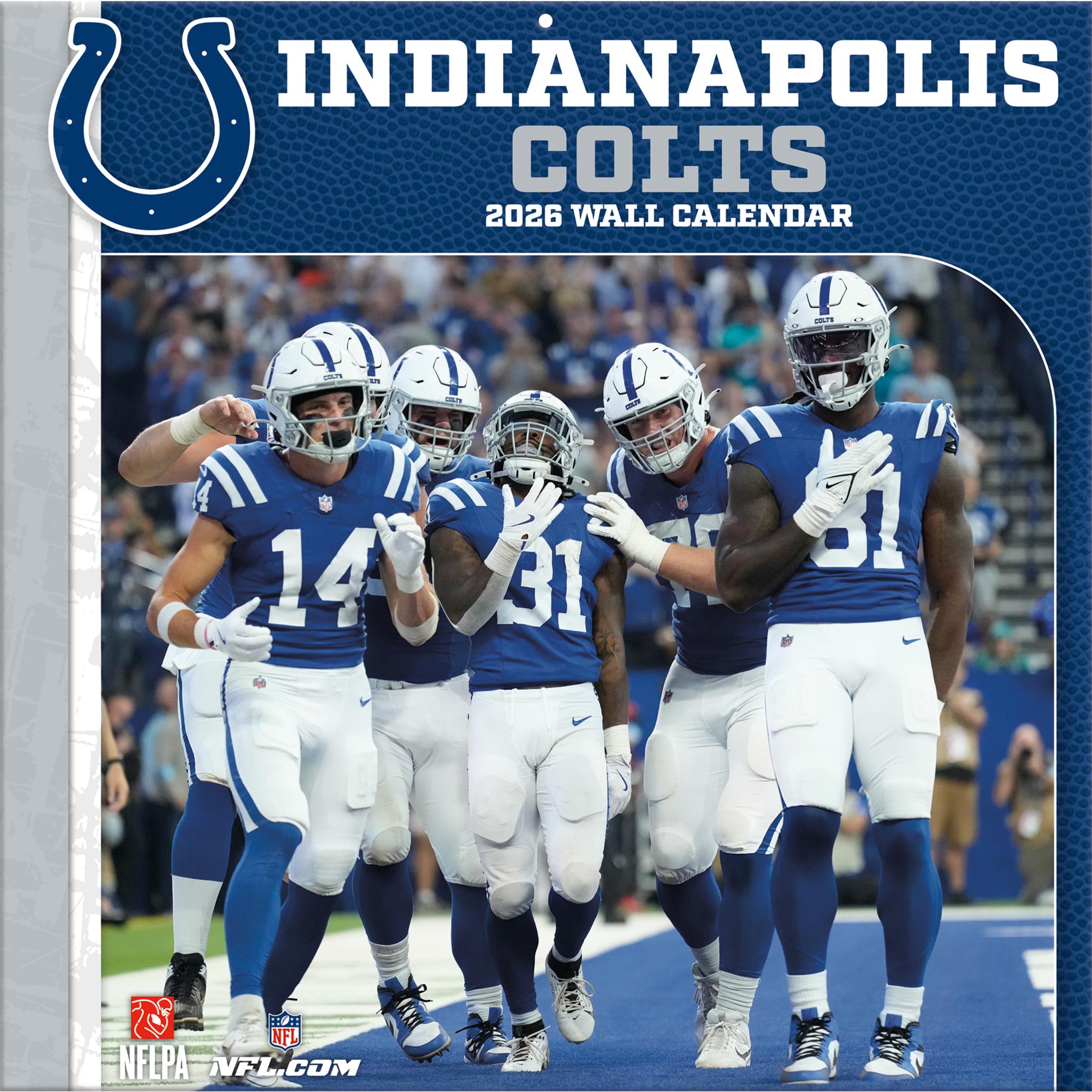 Calendrier mural 2026 des Colts d'Indianapolis (NFL) - Disponible uniquement en ligne