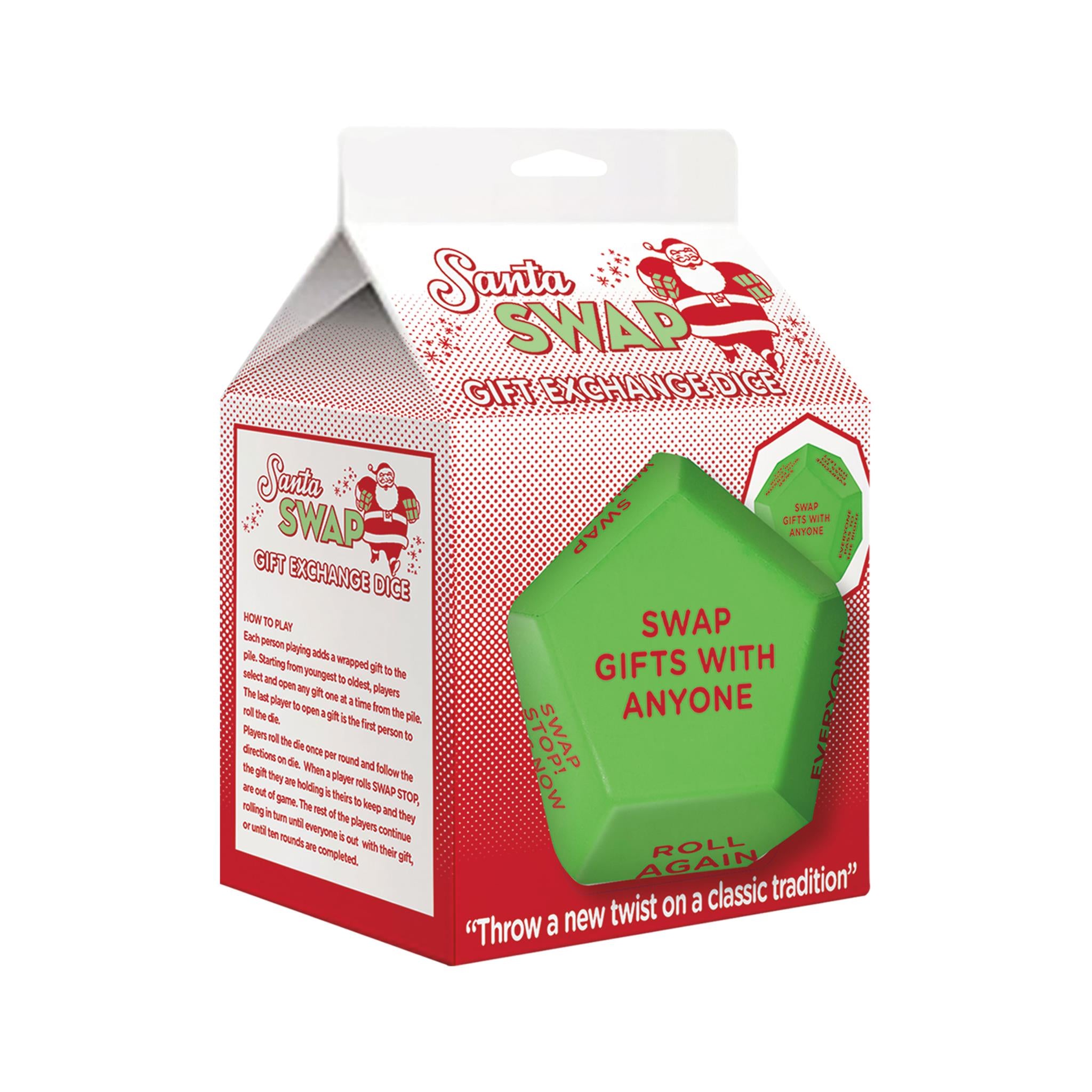 Santa Swap Gift Exchange Oversized Dice