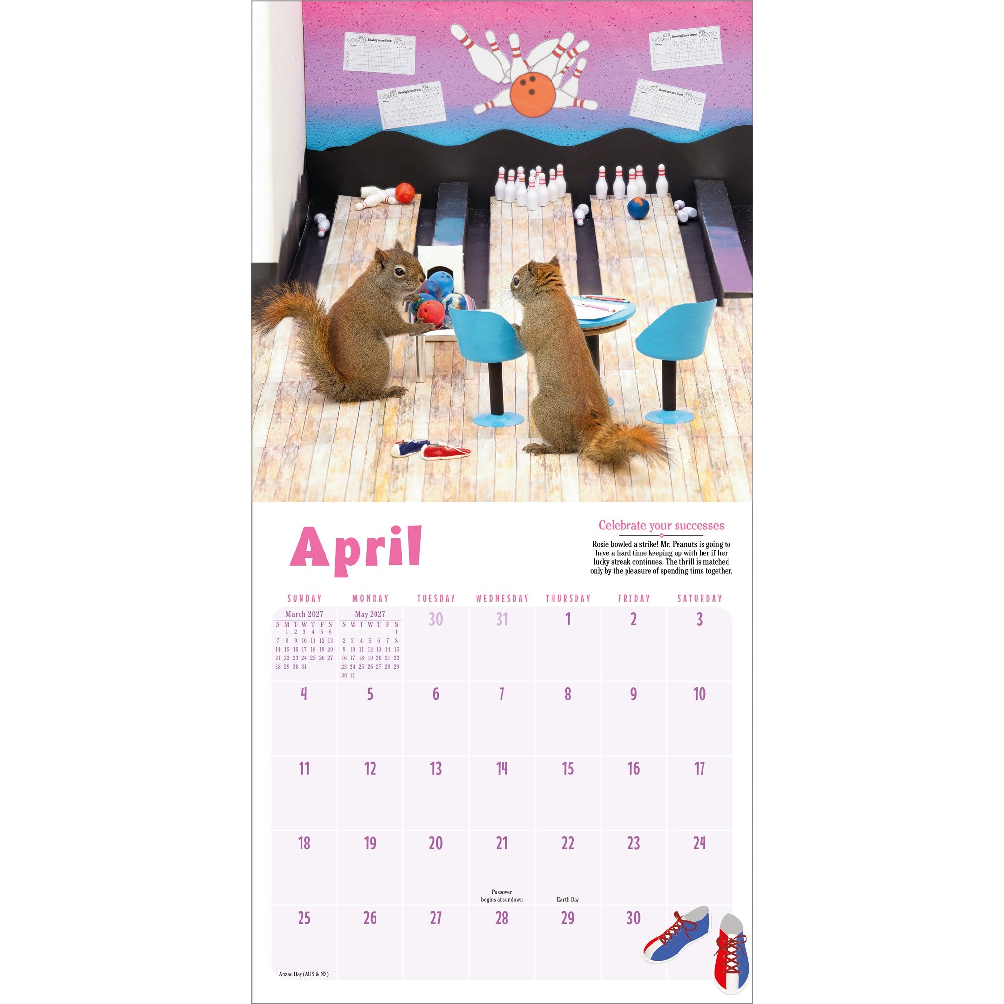 Secret Life of Squirrels Calendrier Mini 2027