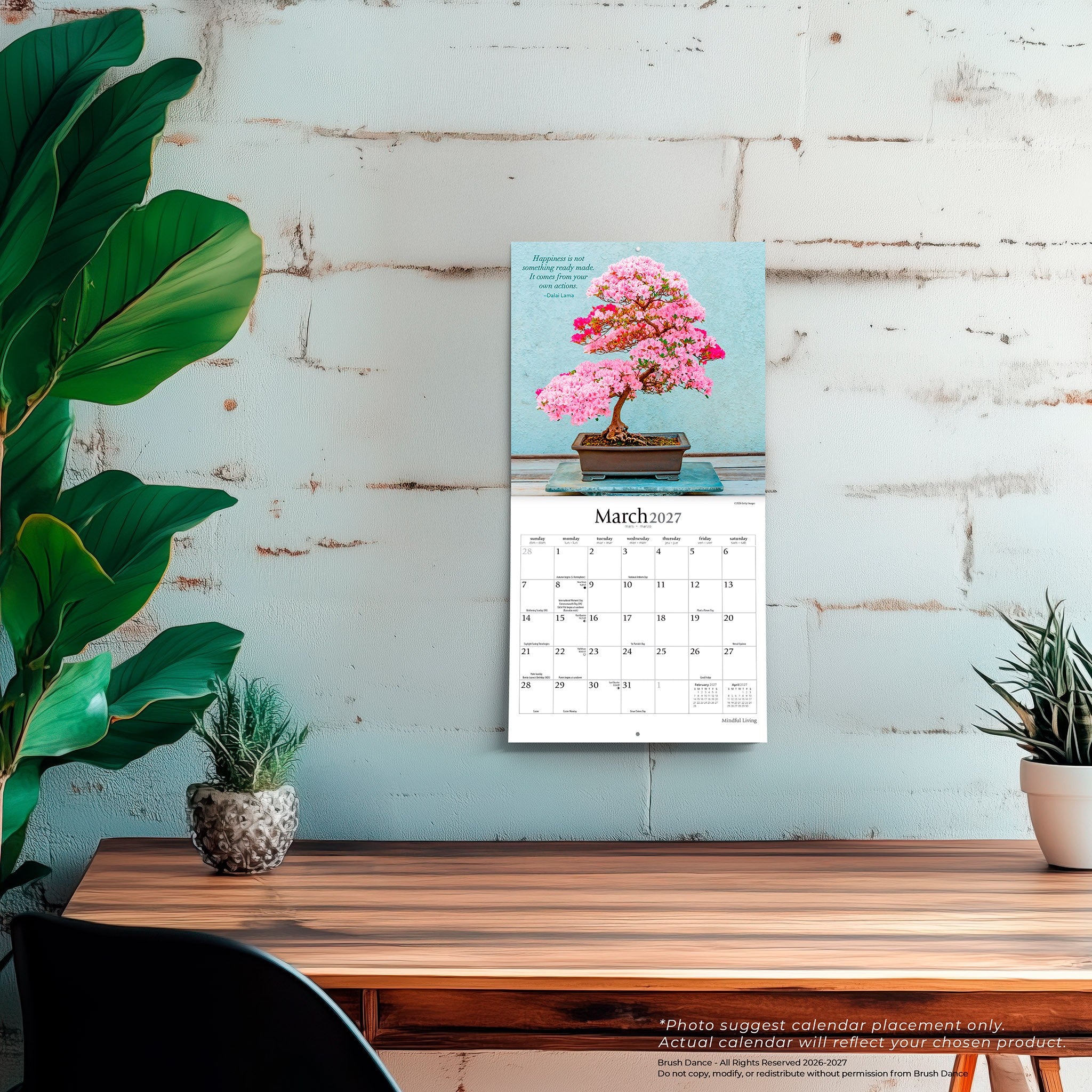 Mindful Living 2027 Mini Calendar