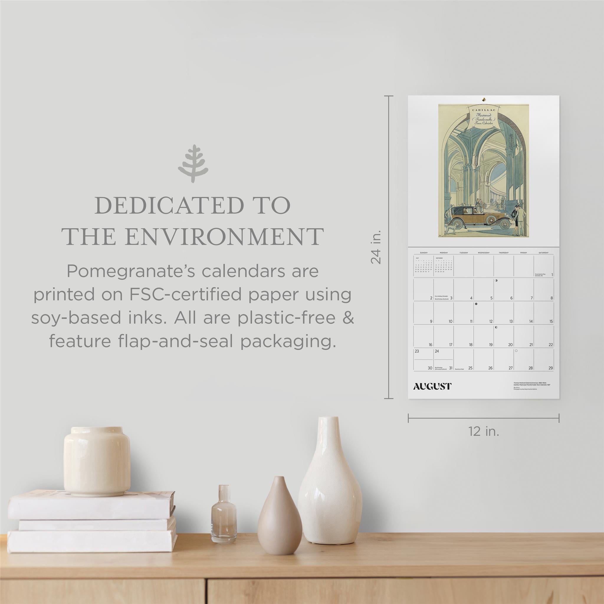 Automobiles Vintage Posters 2026 Wall Calendar - Online Only