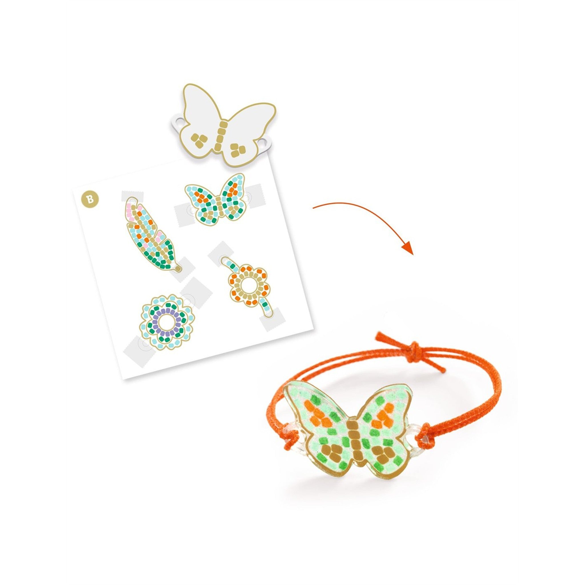 Feather and Lotus Shrink Plastic Jewelry DIY