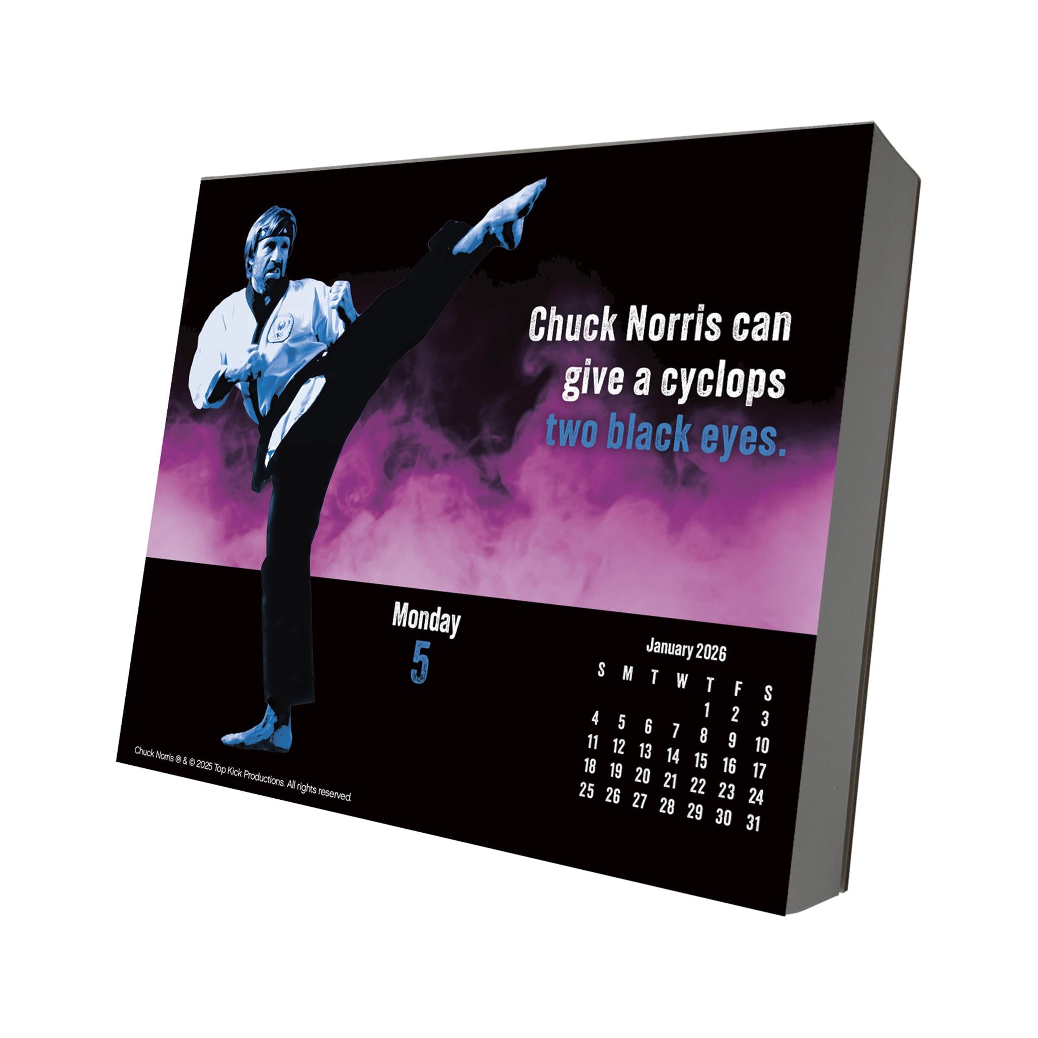 Calendrier Chuck Norris 2026