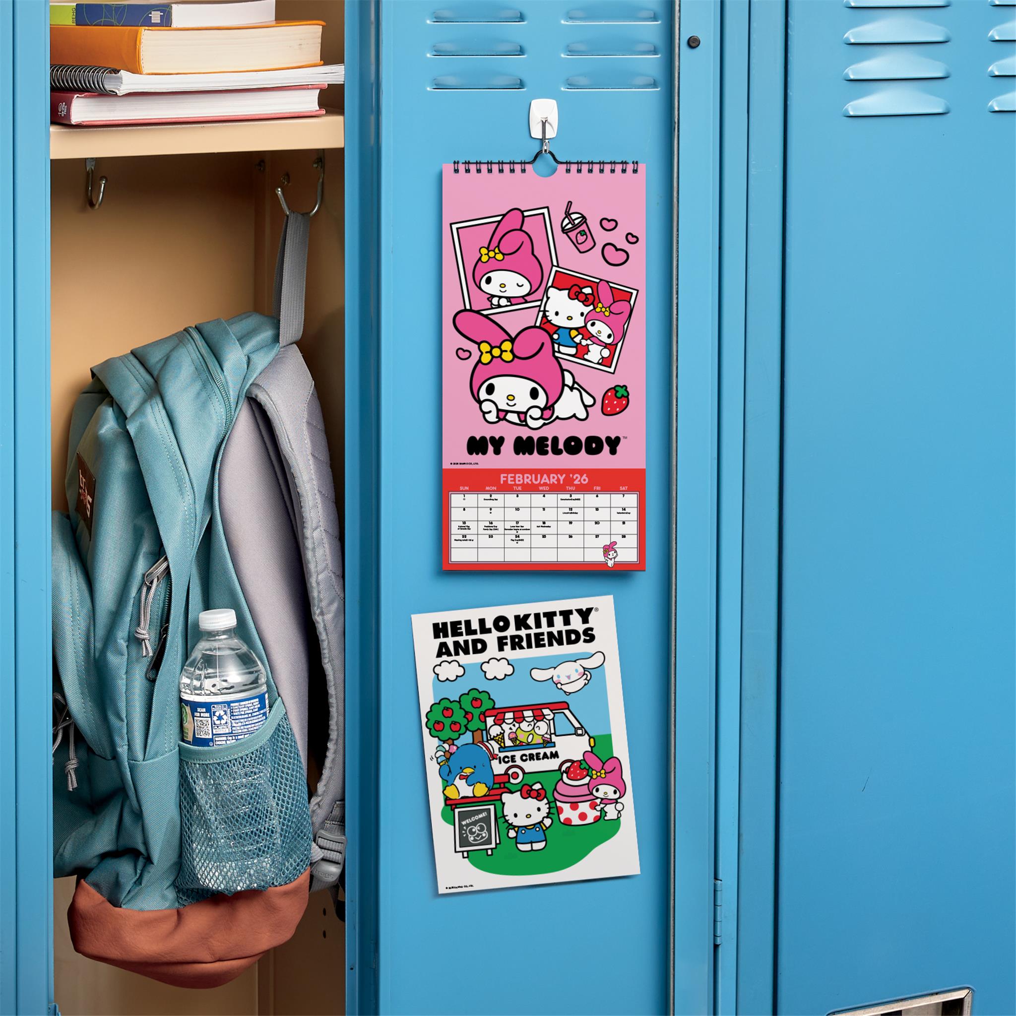 Calendrier mini-poster Hello Kitty et ses amis 2026