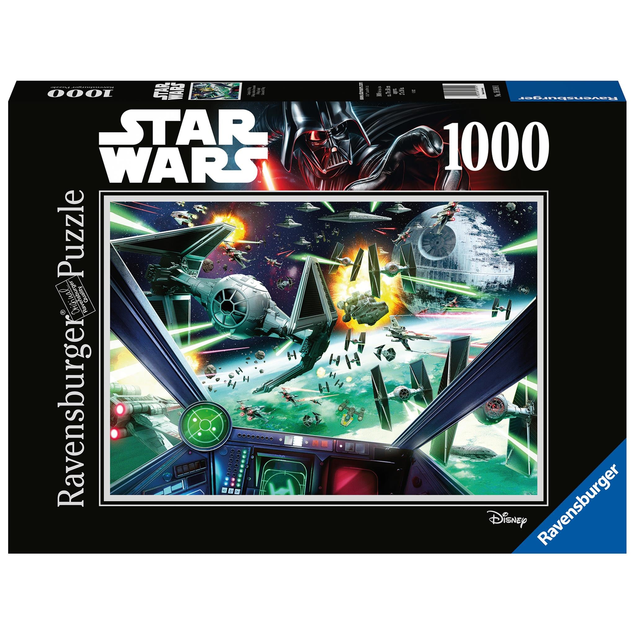 Puzzle de 1000 pièces du cockpit du X-Wing de Star Wars
