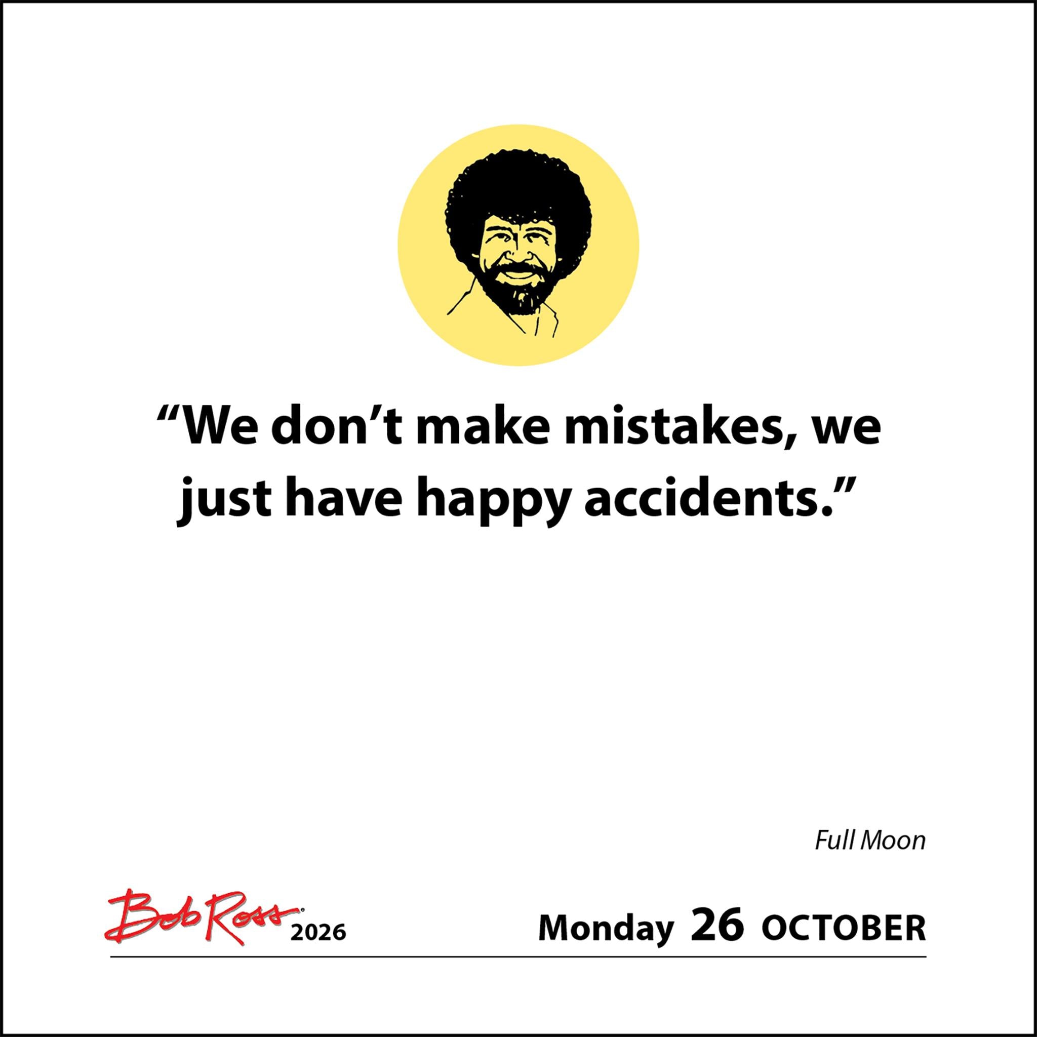 Calendrier Bob Ross 2026