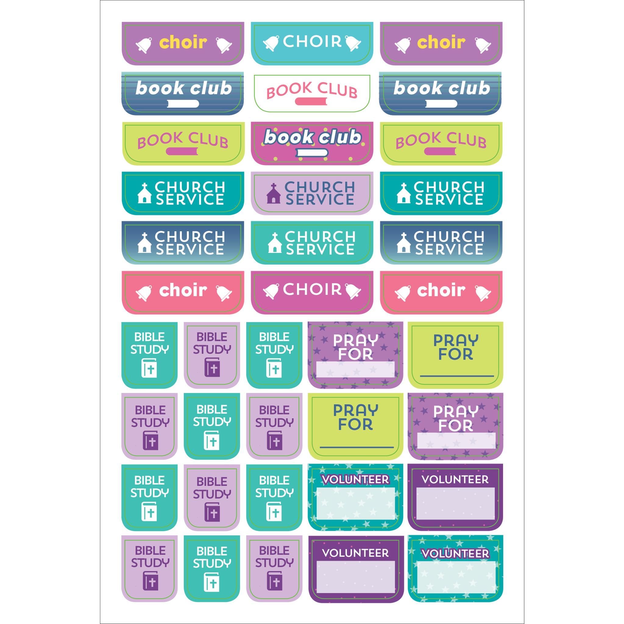 Autocollants pour agenda biblique