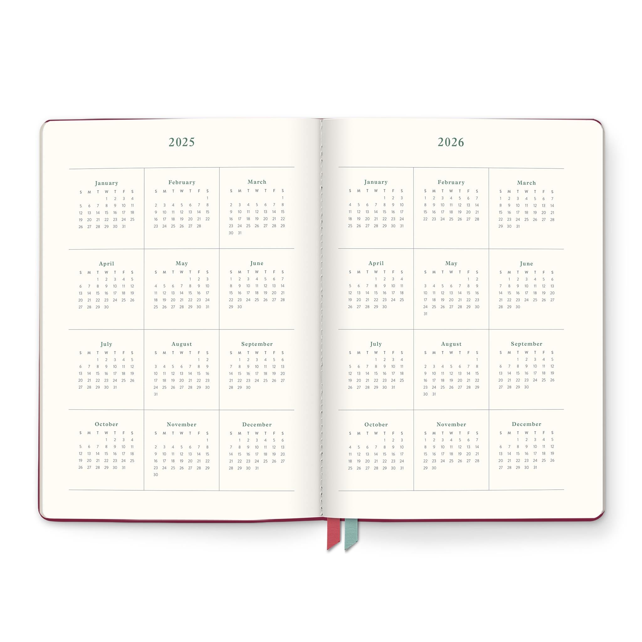 Age of Romance Clara Clothbound 2025-2026 Engagement Calendar