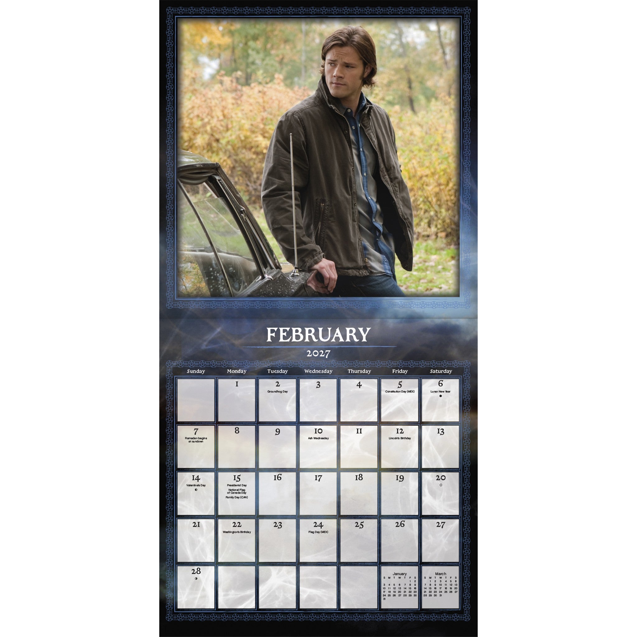 Supernatural Exclusive with Print 2027 Wall Calendar