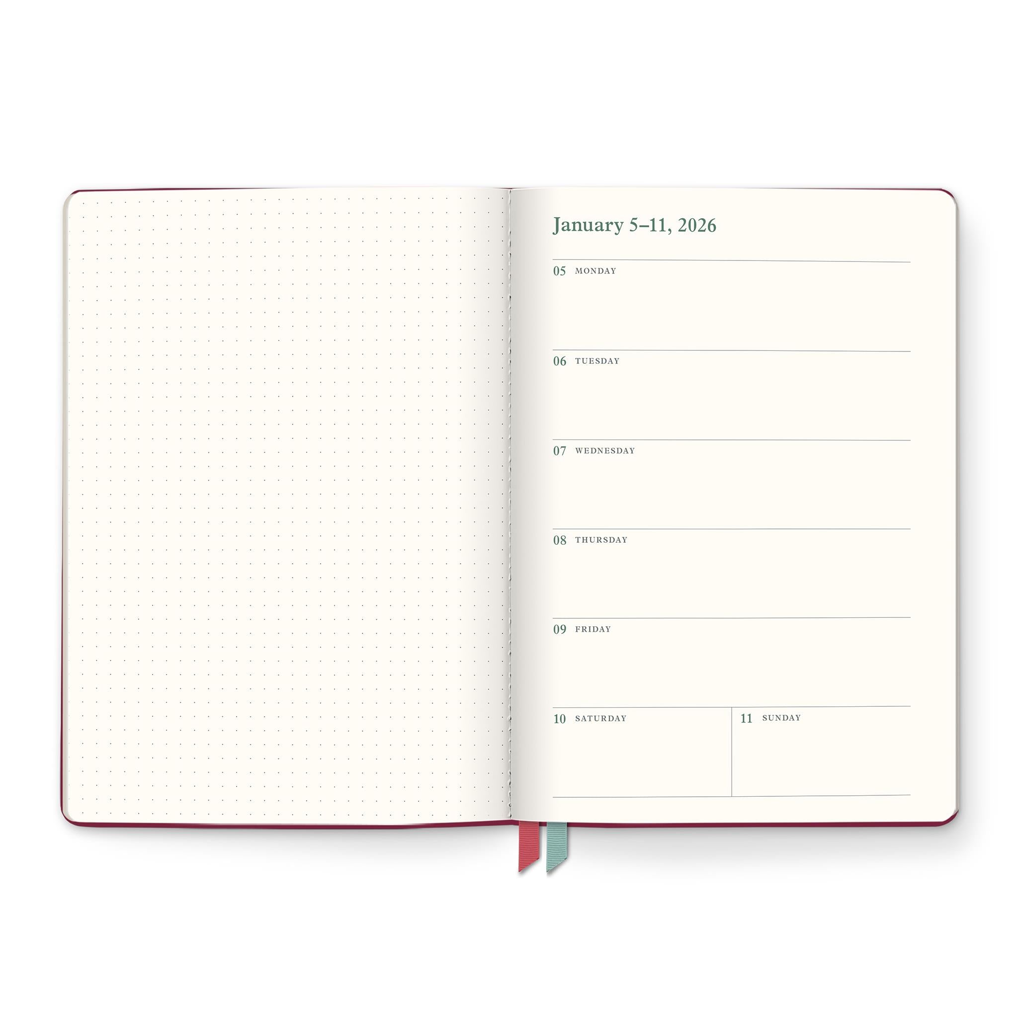 Age of Romance Clara Clothbound 2025-2026 Engagement Calendar