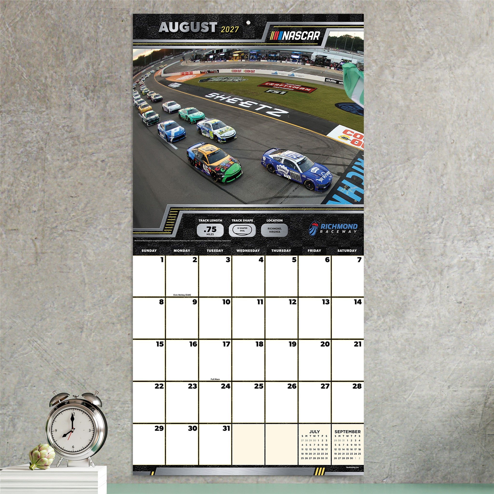 NASCAR Tracks 2027 Wall Calendar