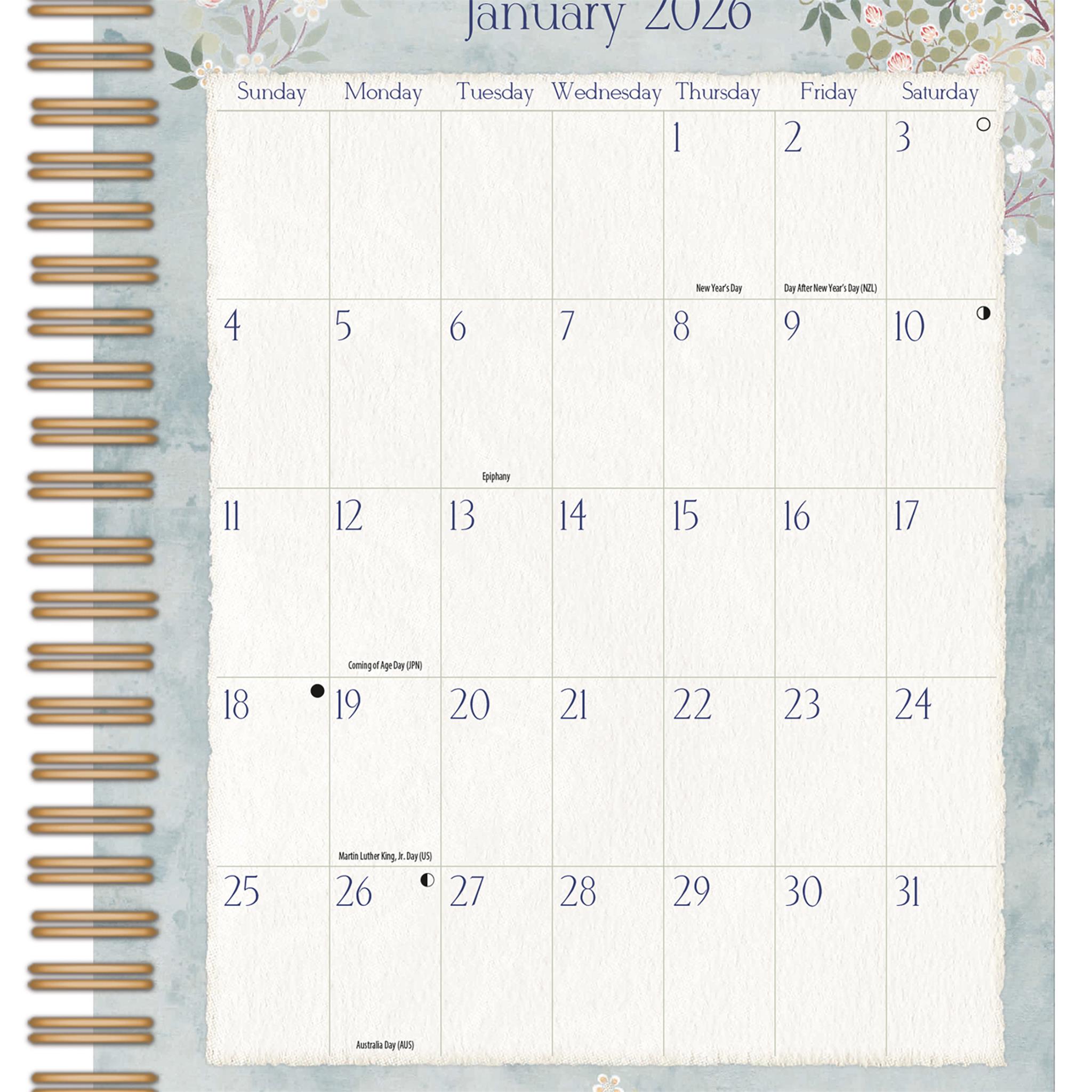 Botanical Gardens File It 2026 Engagement Calendar
