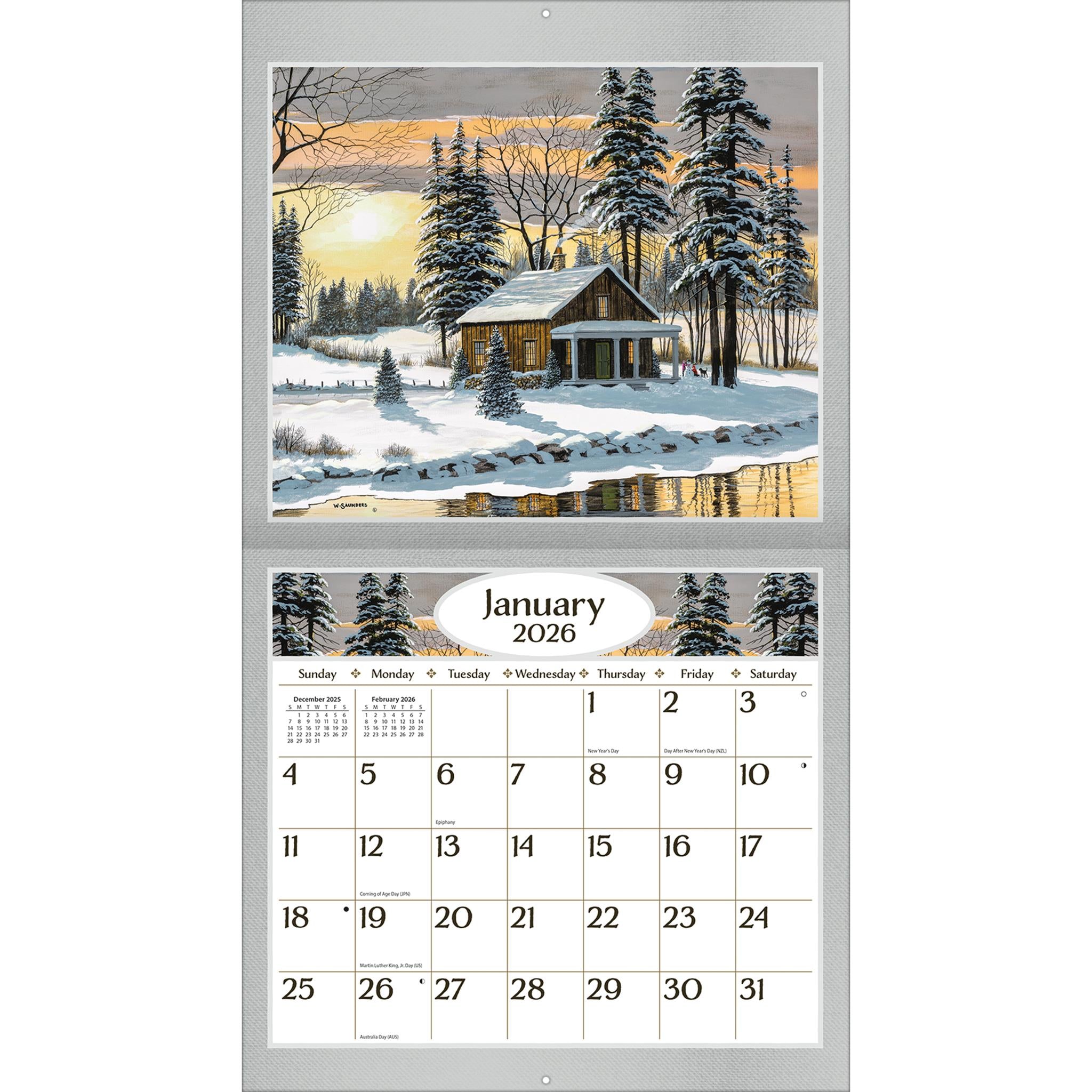 Road Home 2026 Wall Calendar