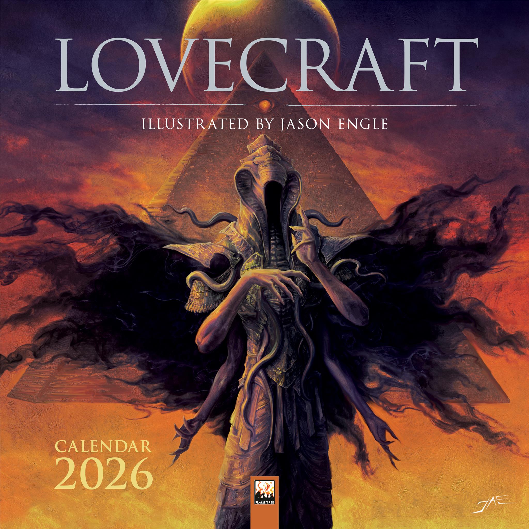 Calendrier mural 2026 Lovecraft illustré par Jason Engle - Disponible uniquement en ligne