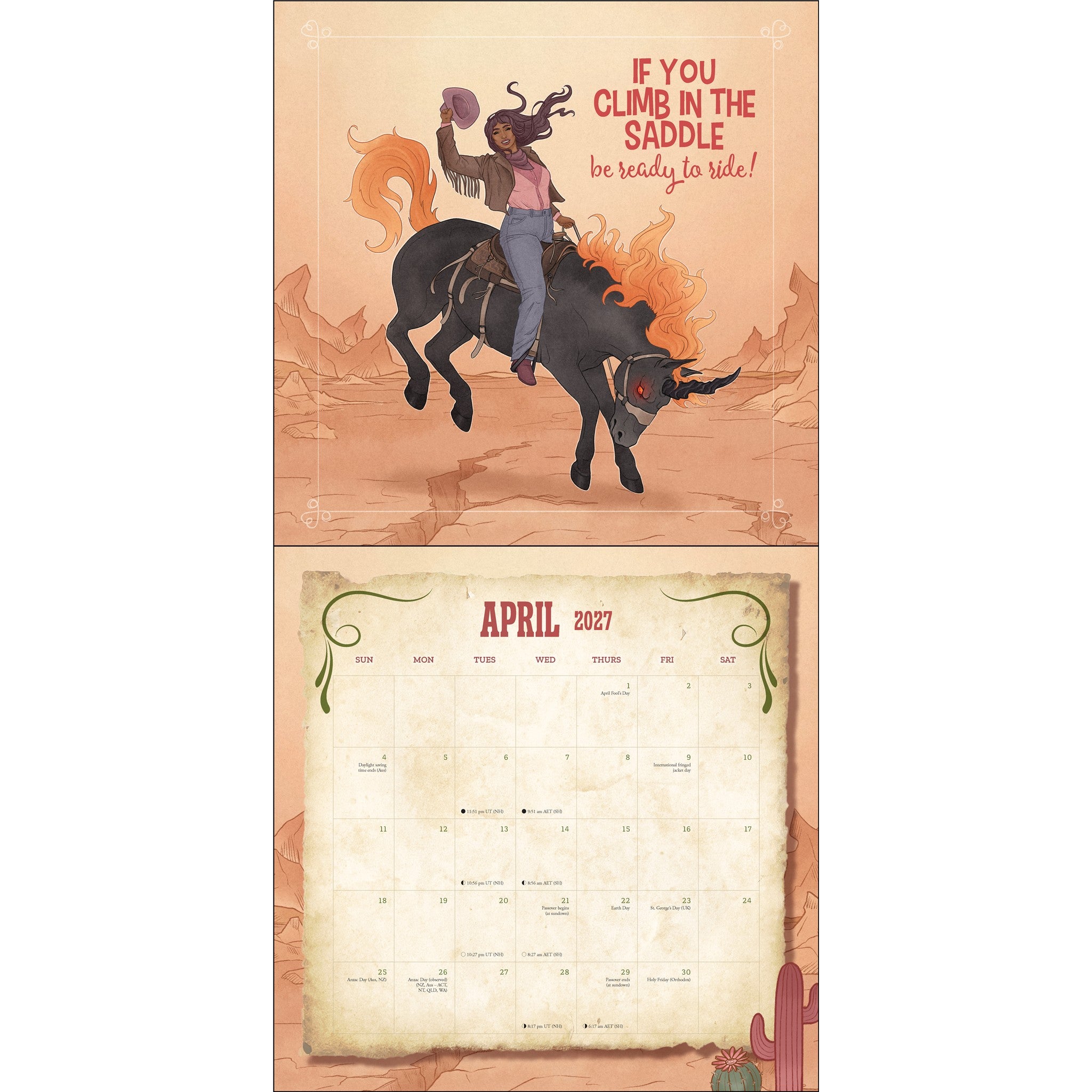Calendrier mural 2027 « Il y a un serpent dans ma botte » – En ligne uniquement