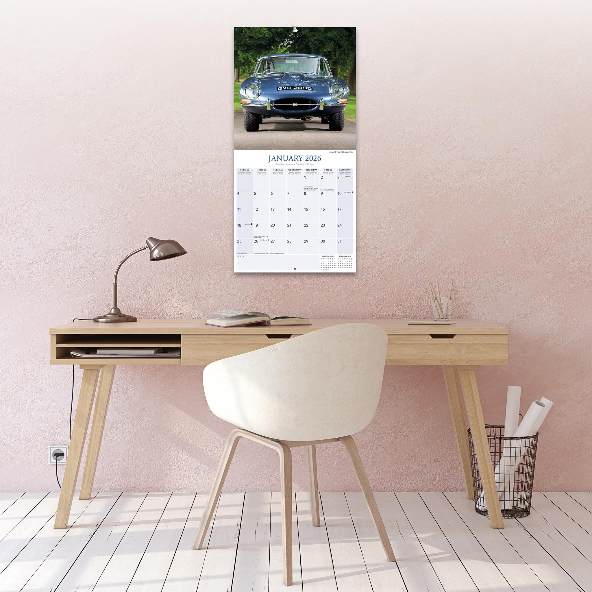 Calendrier mural Jaguar 2026