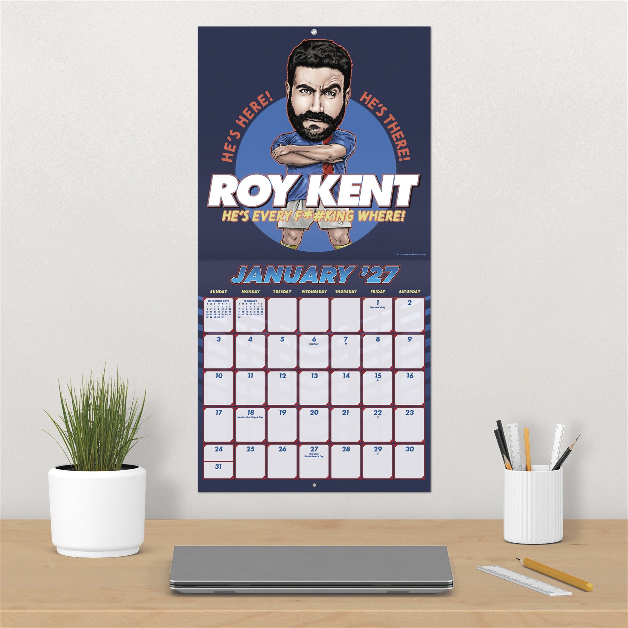 Calendrier mural Ted Lasso 2027