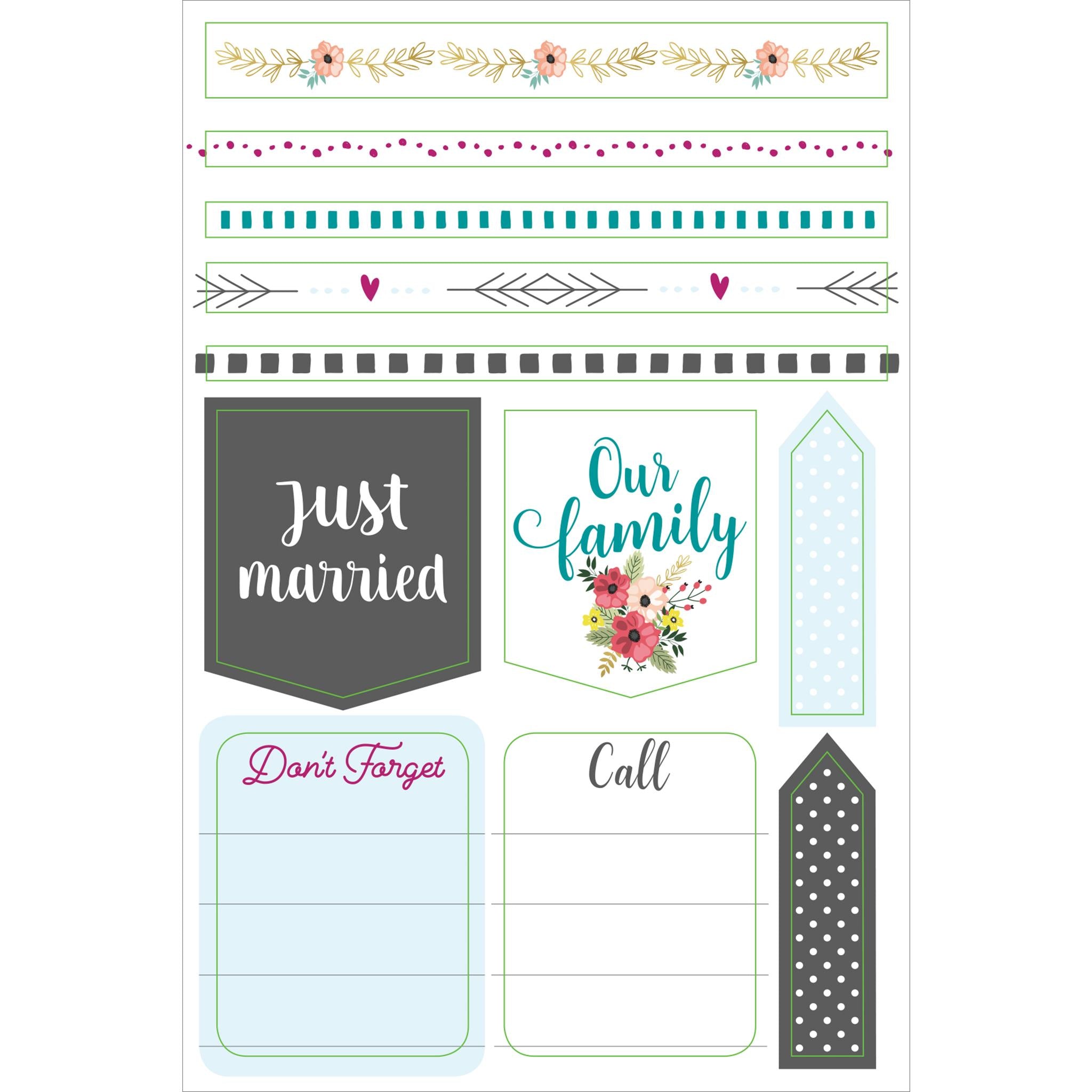 Autocollants pour organisateur de mariage