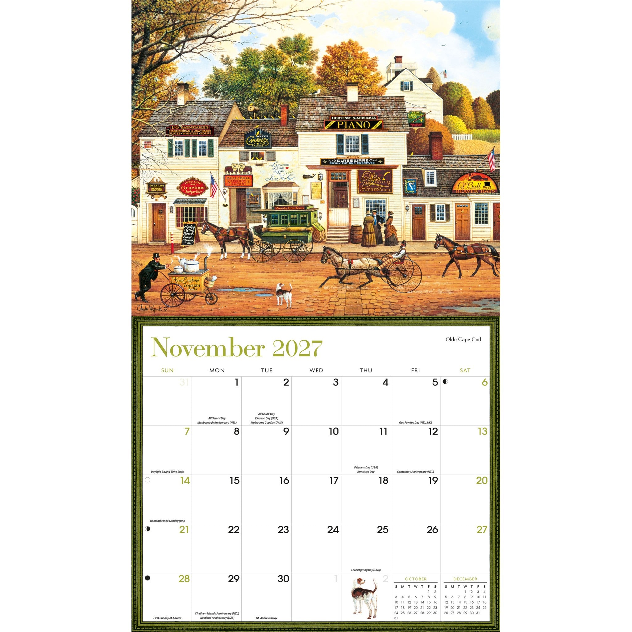 Charles Wysocki Americana Deluxe 2027 Wall Calendar