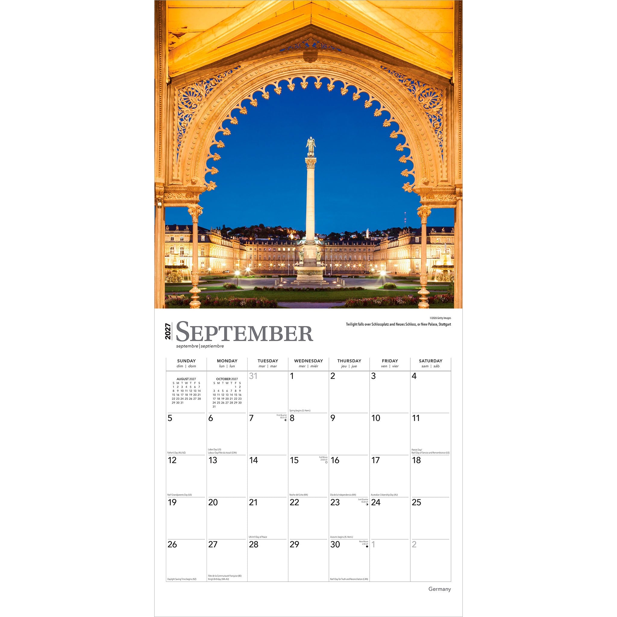 Germany 2027 Wall Calendar