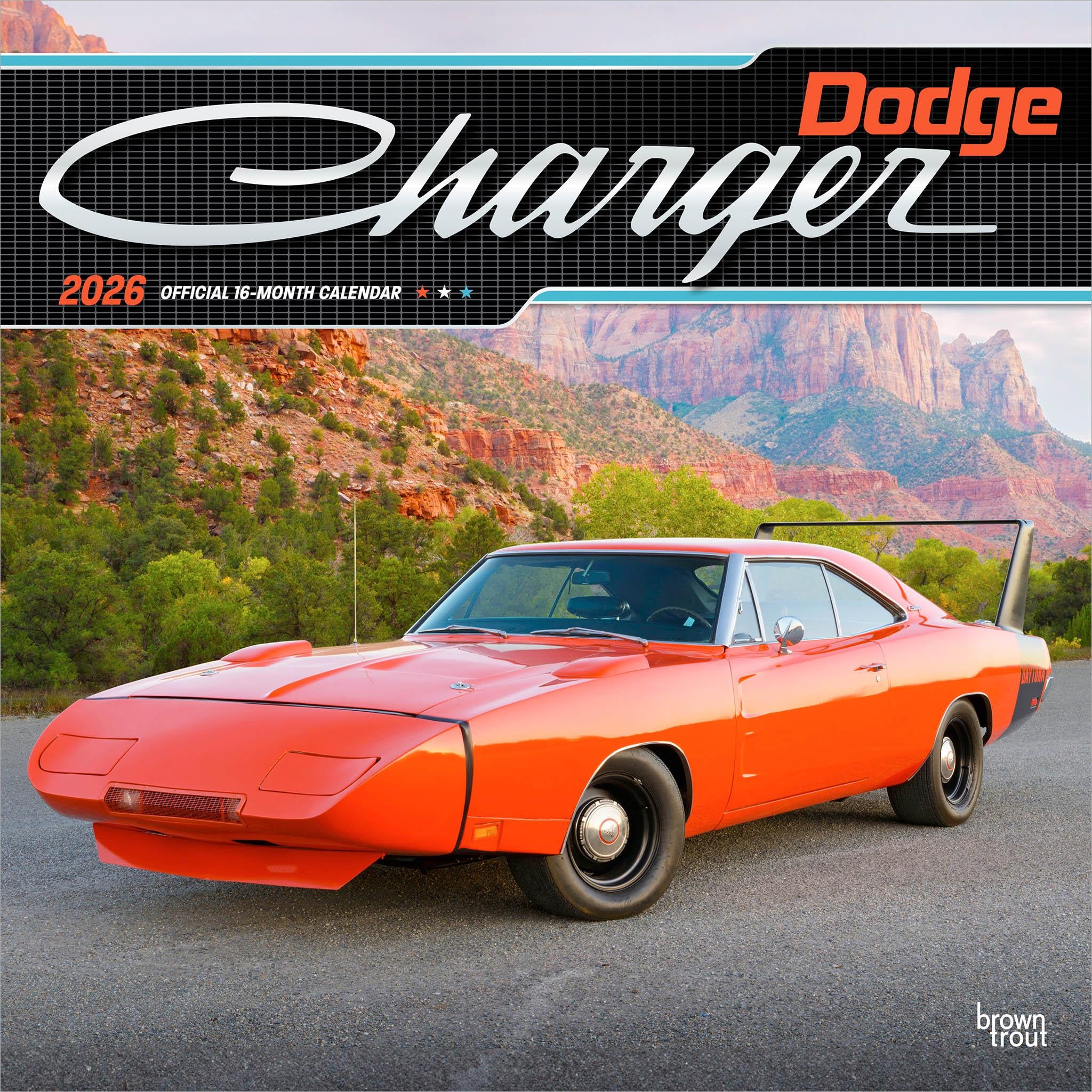 Calendrier mural Dodge Charger 2026