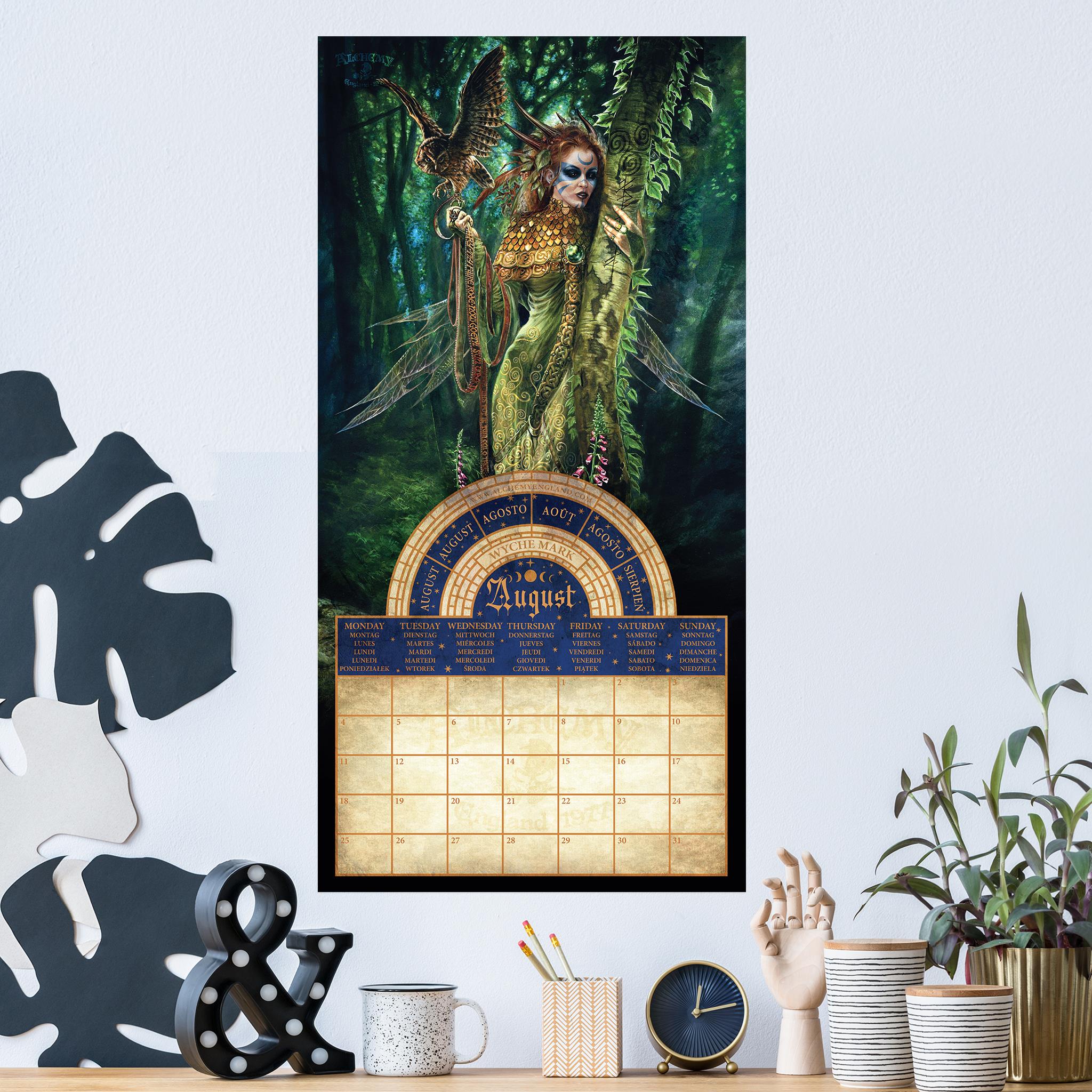 Calendrier mural Alchemy 1977 Gothic 2026