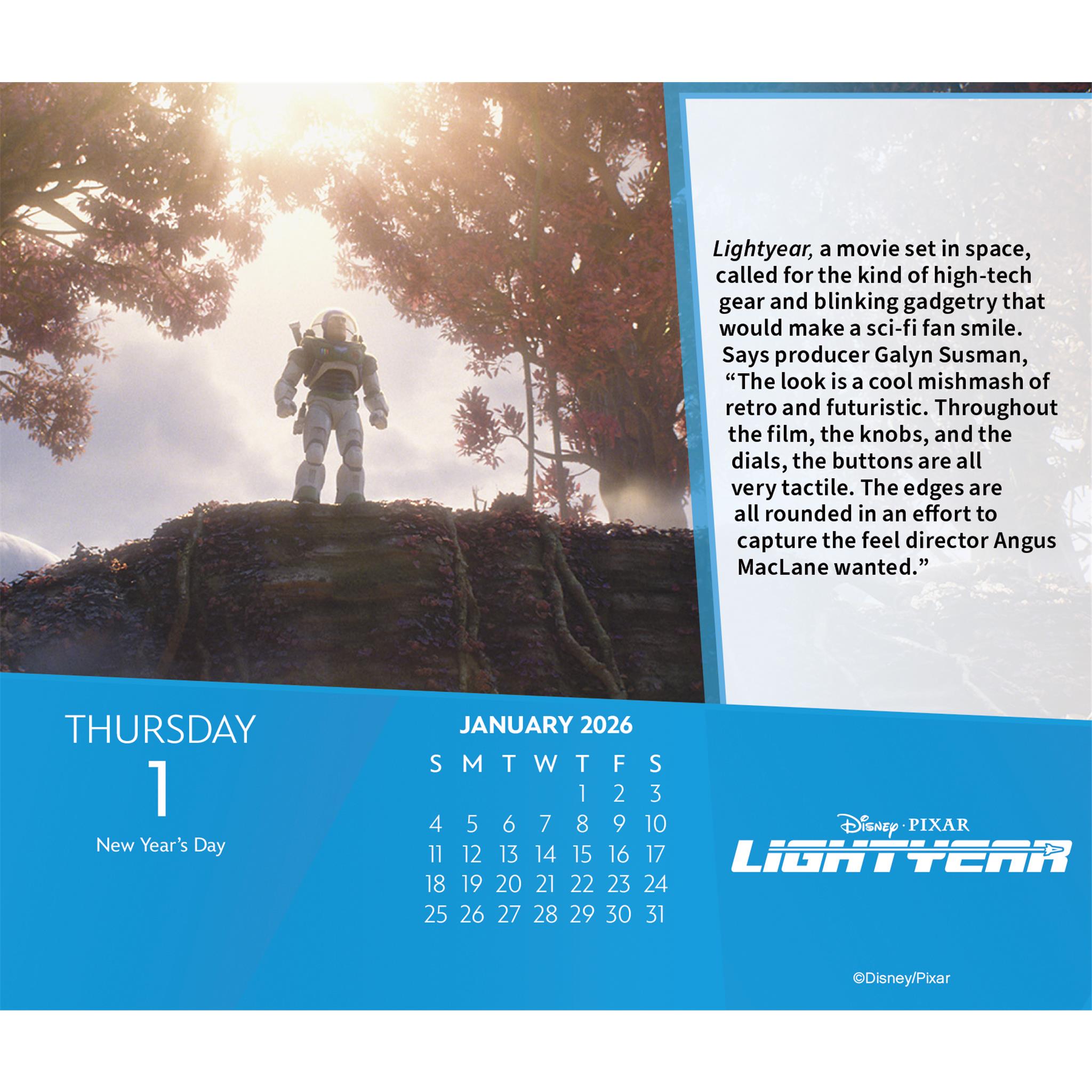 Calendrier Disney Pixar 2026 en boîte - Disponible uniquement en ligne