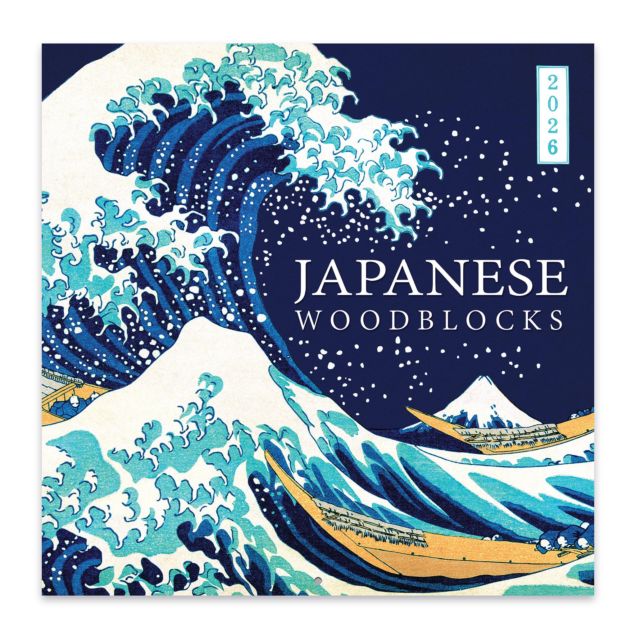 Calendrier mural 2026 imprimé sur bois japonais - Disponible uniquement en ligne