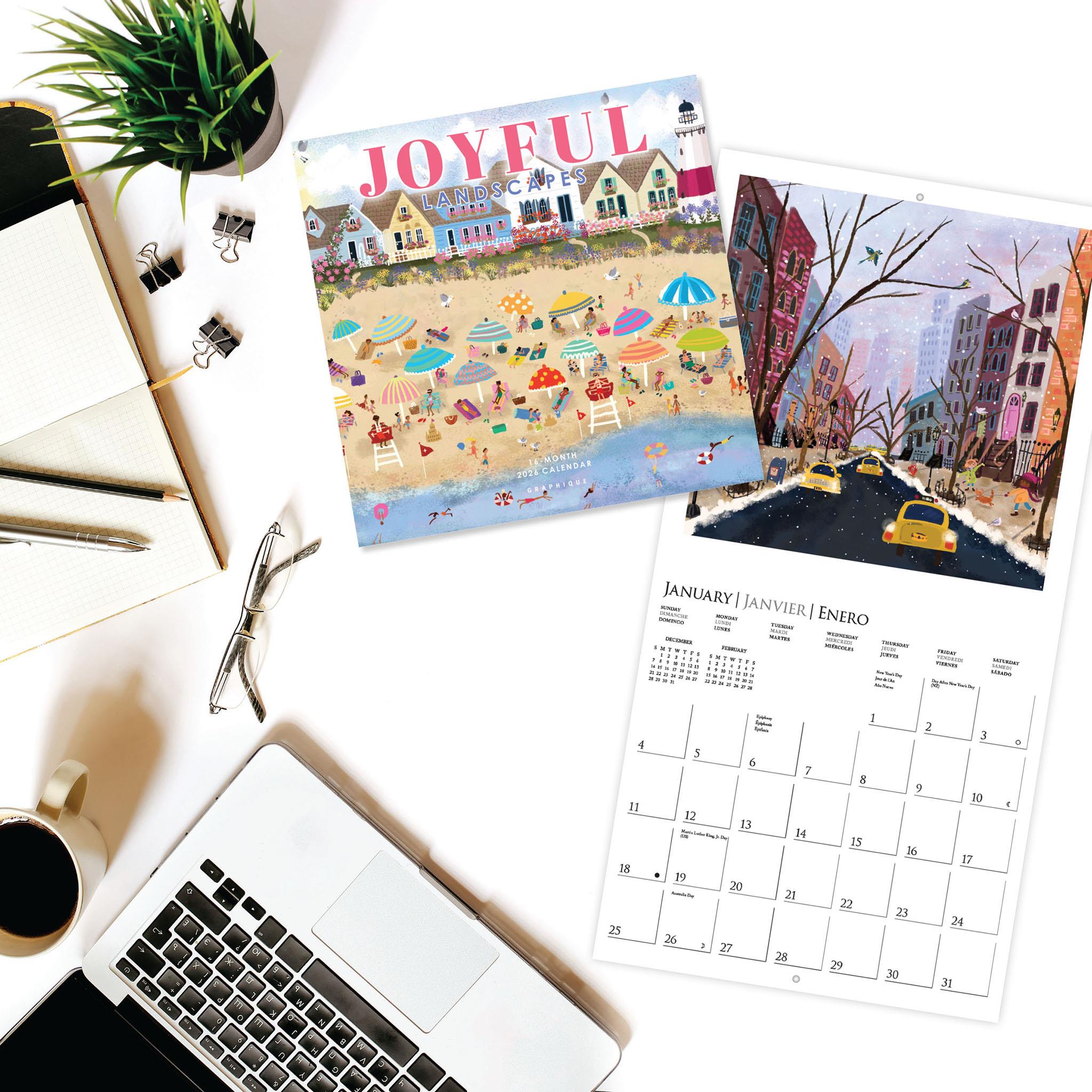 Joyful Landscapes 2026 Mini Calendar