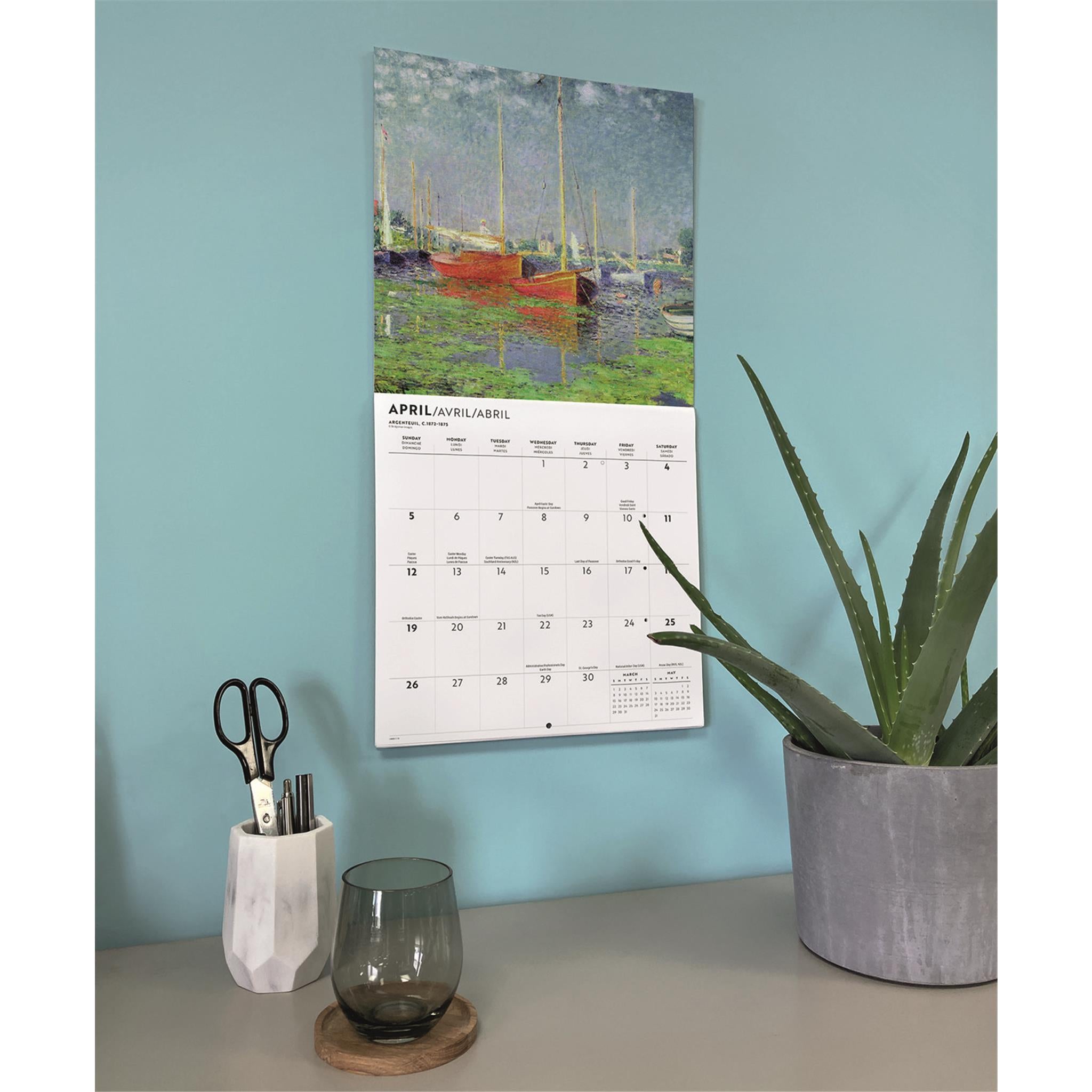 Calendrier mural Monet 2026