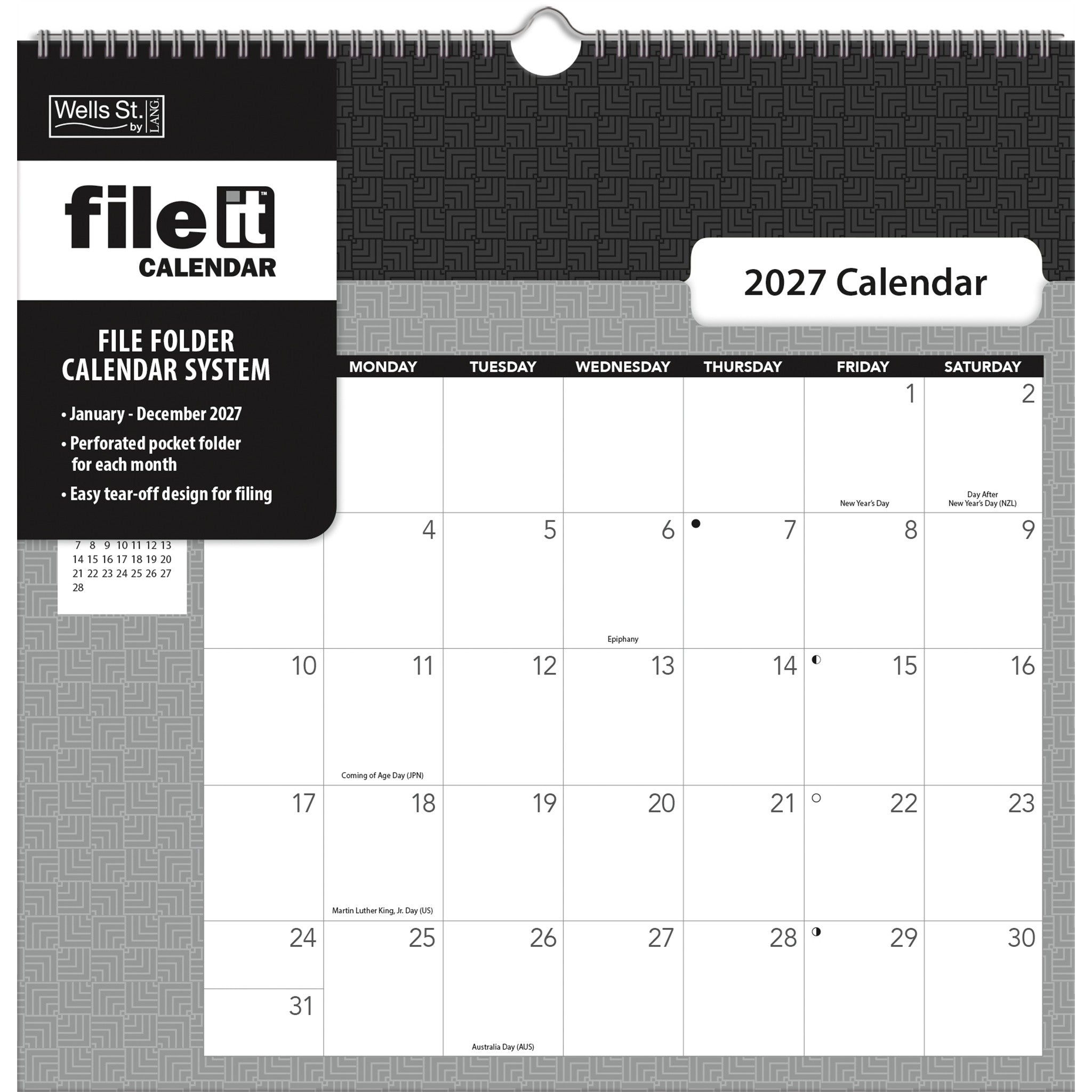 Calendrier mural Office File-It 2027