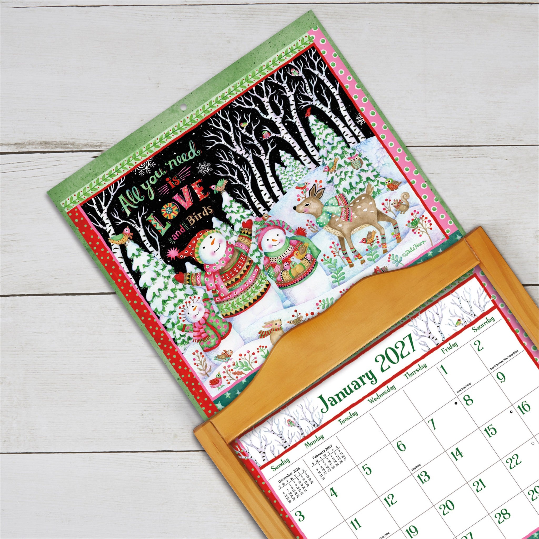 Calendrier mural 2027 Inspirations simples