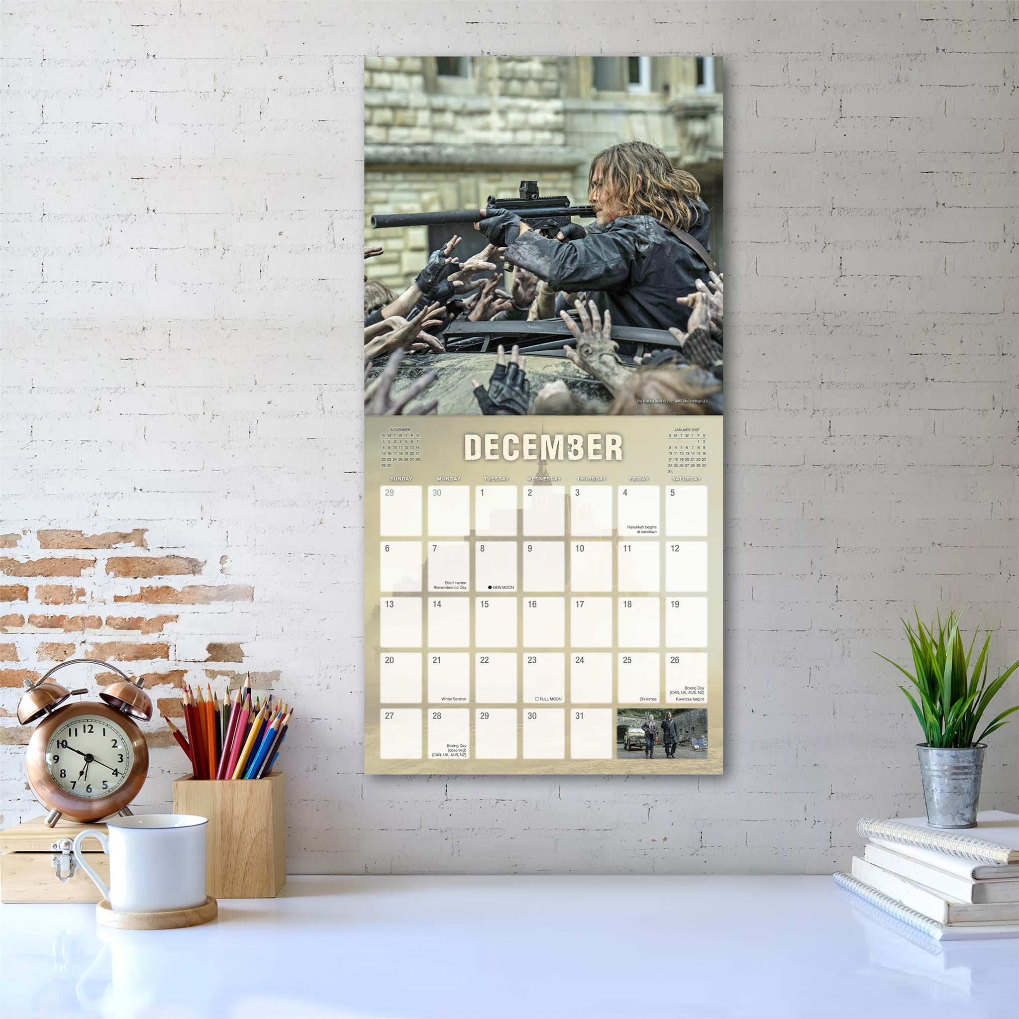 The Walking Dead Daryl Dixon 2026 Wall Calendar