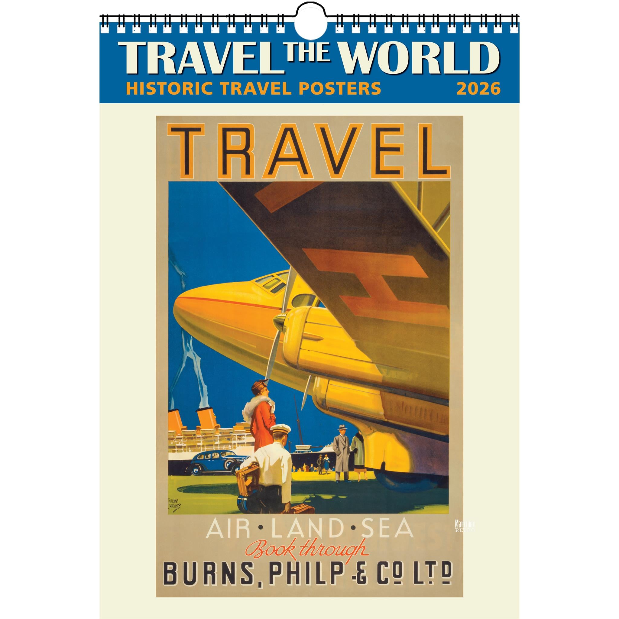 Calendrier-affiche Voyage autour du monde 2026