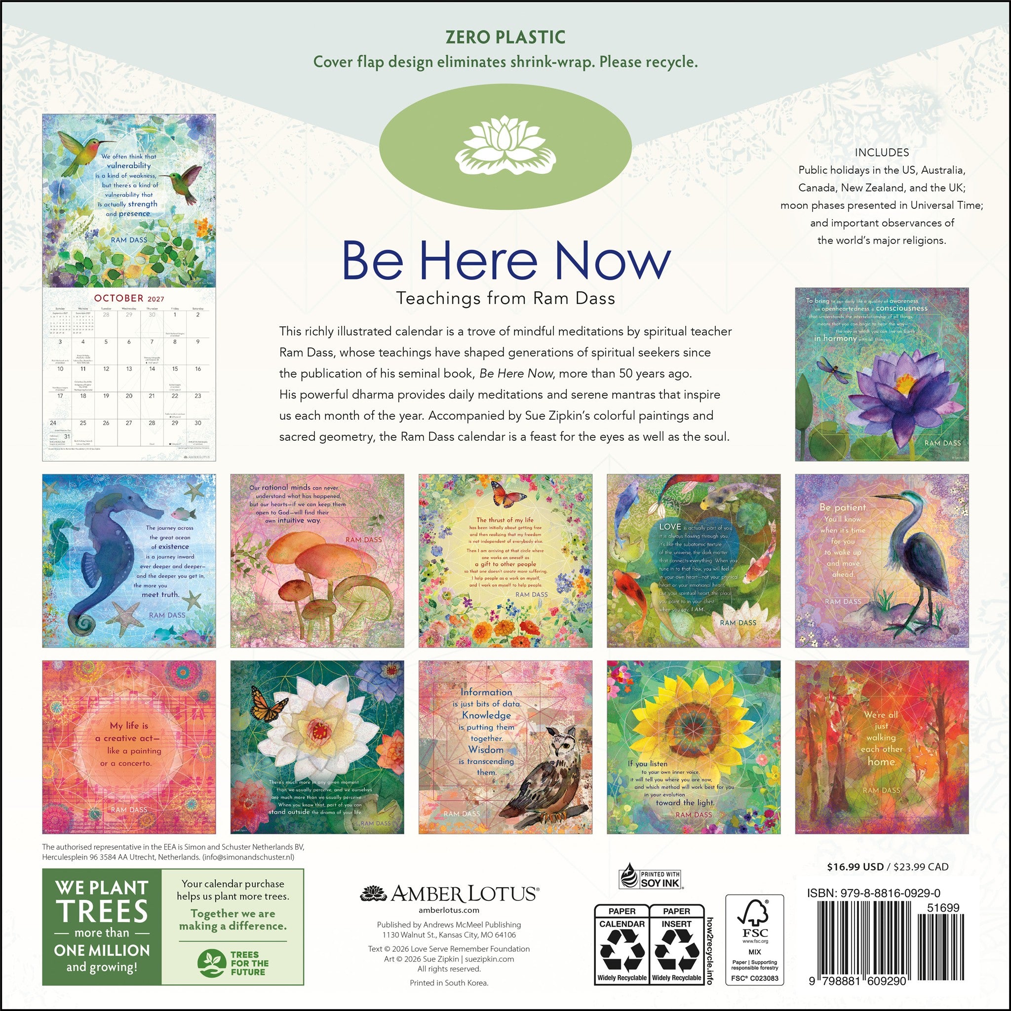 Be Here Now 2027 Wall Calendar - Online Only