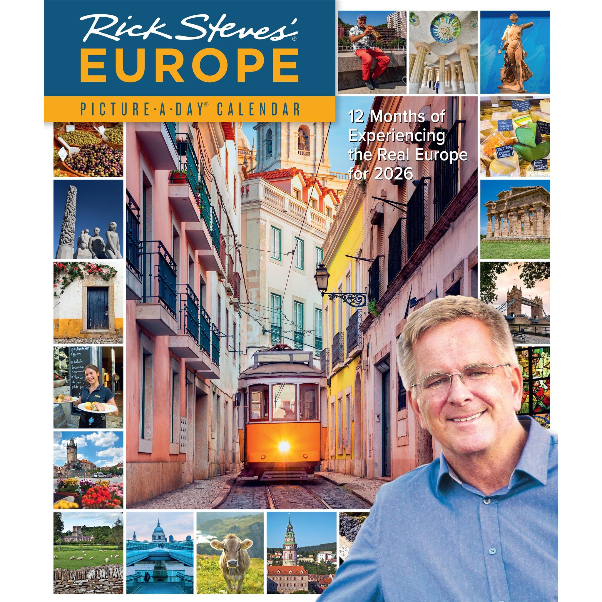 Calendrier mural Europe 365 Rick Steves 2026