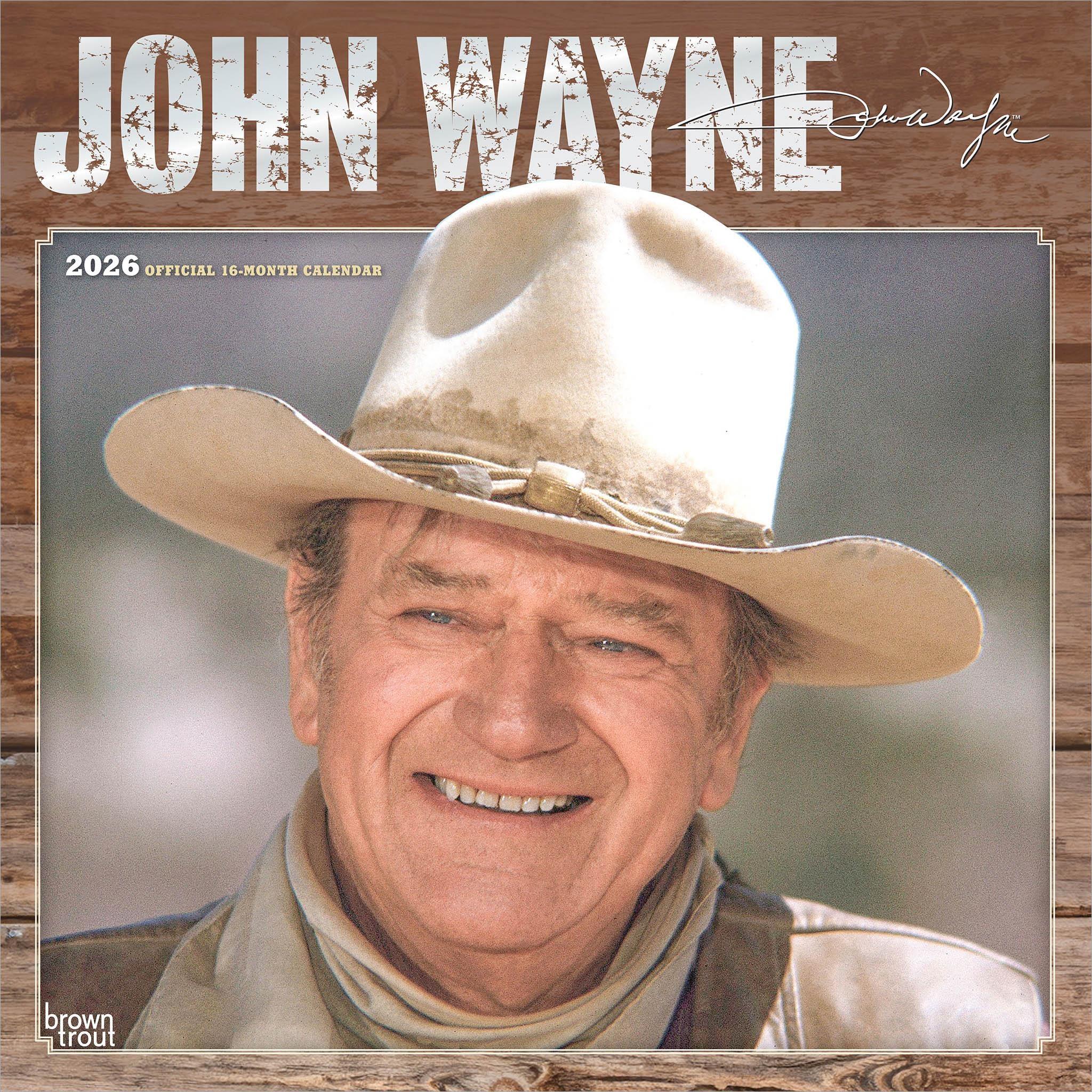 Calendrier mural John Wayne 2026