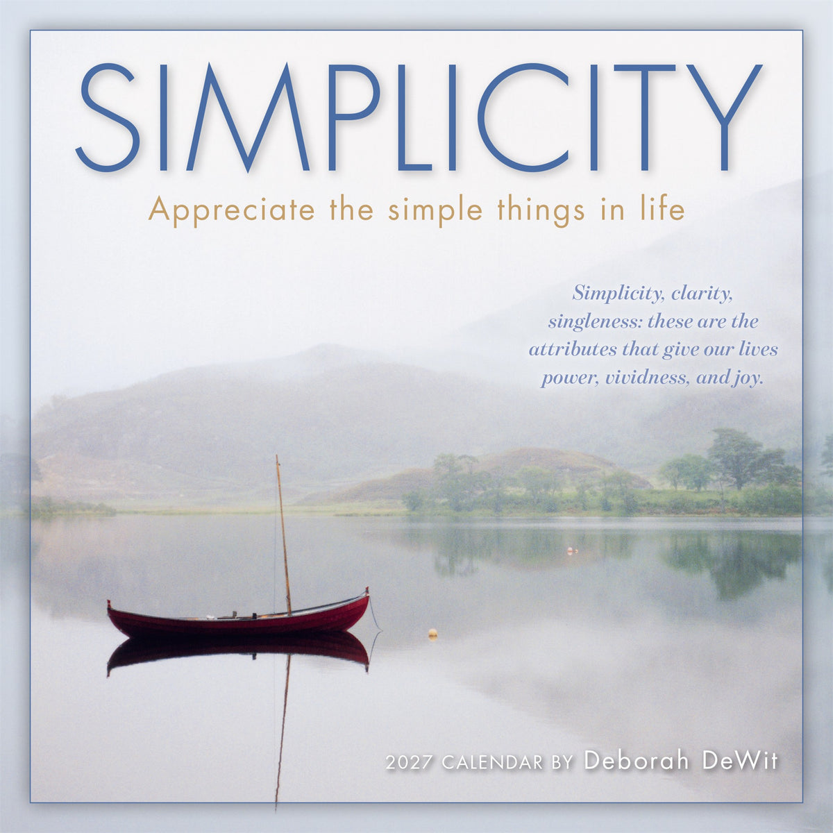 Calendrier mini Simplicity 2027 - Disponible en ligne seulement