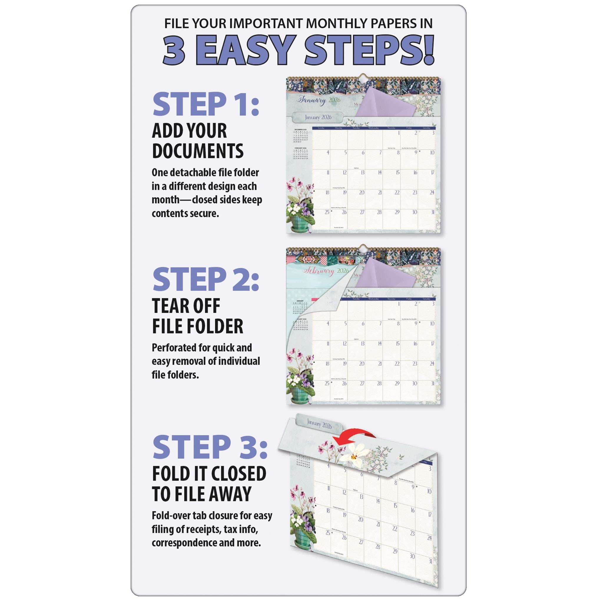 Calendrier mural Jardins botaniques 2026 - Disponible uniquement en ligne