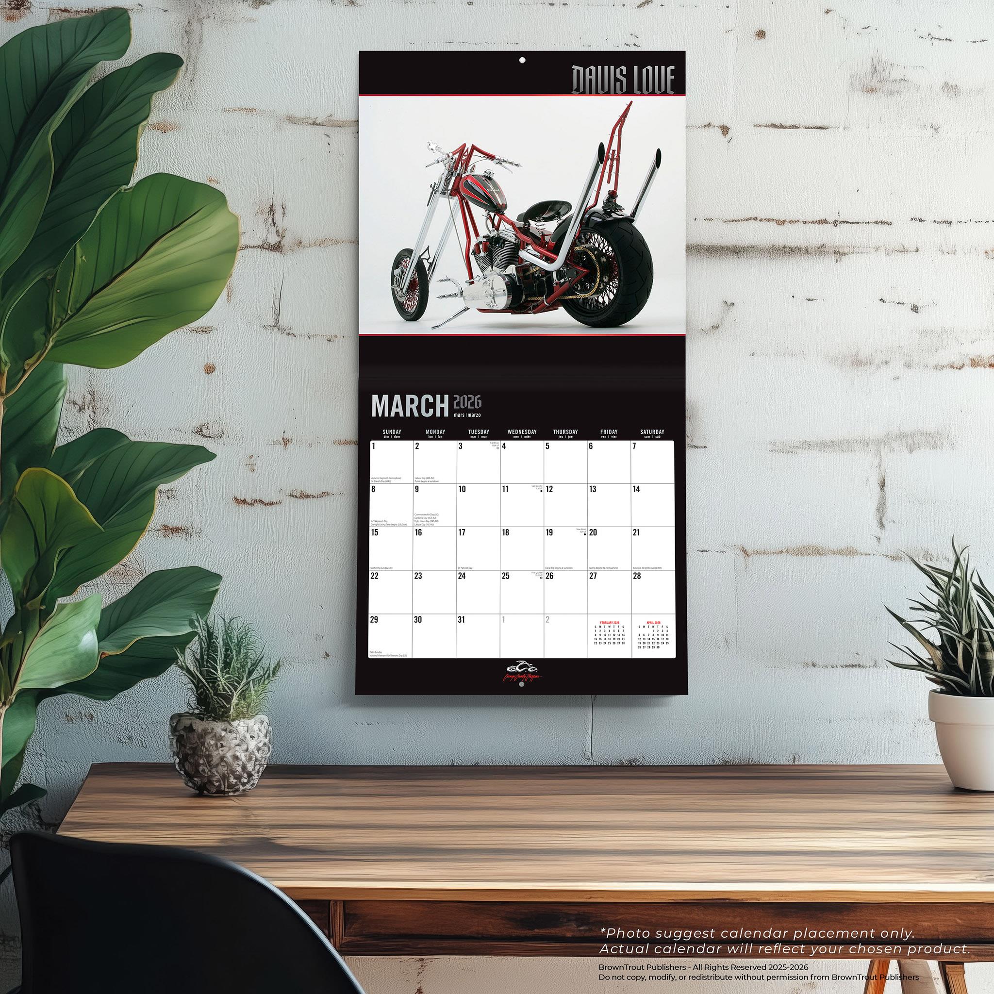 Orange County Choppers 2026 Wall Calendar - Online Only