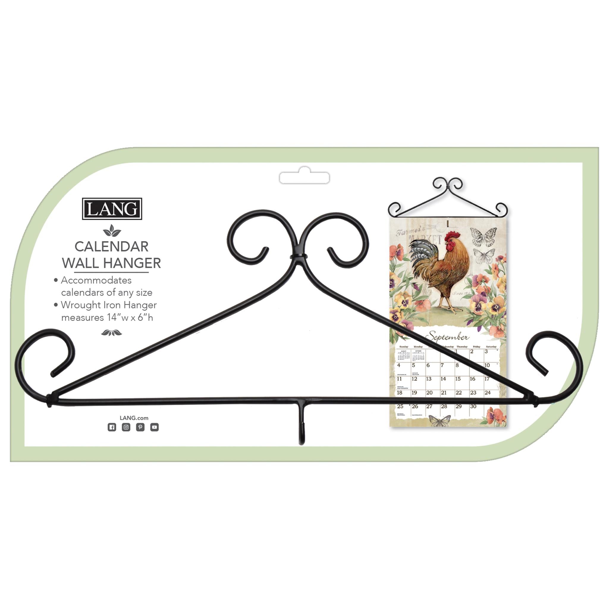 Calendrier en fer forgé à volutes