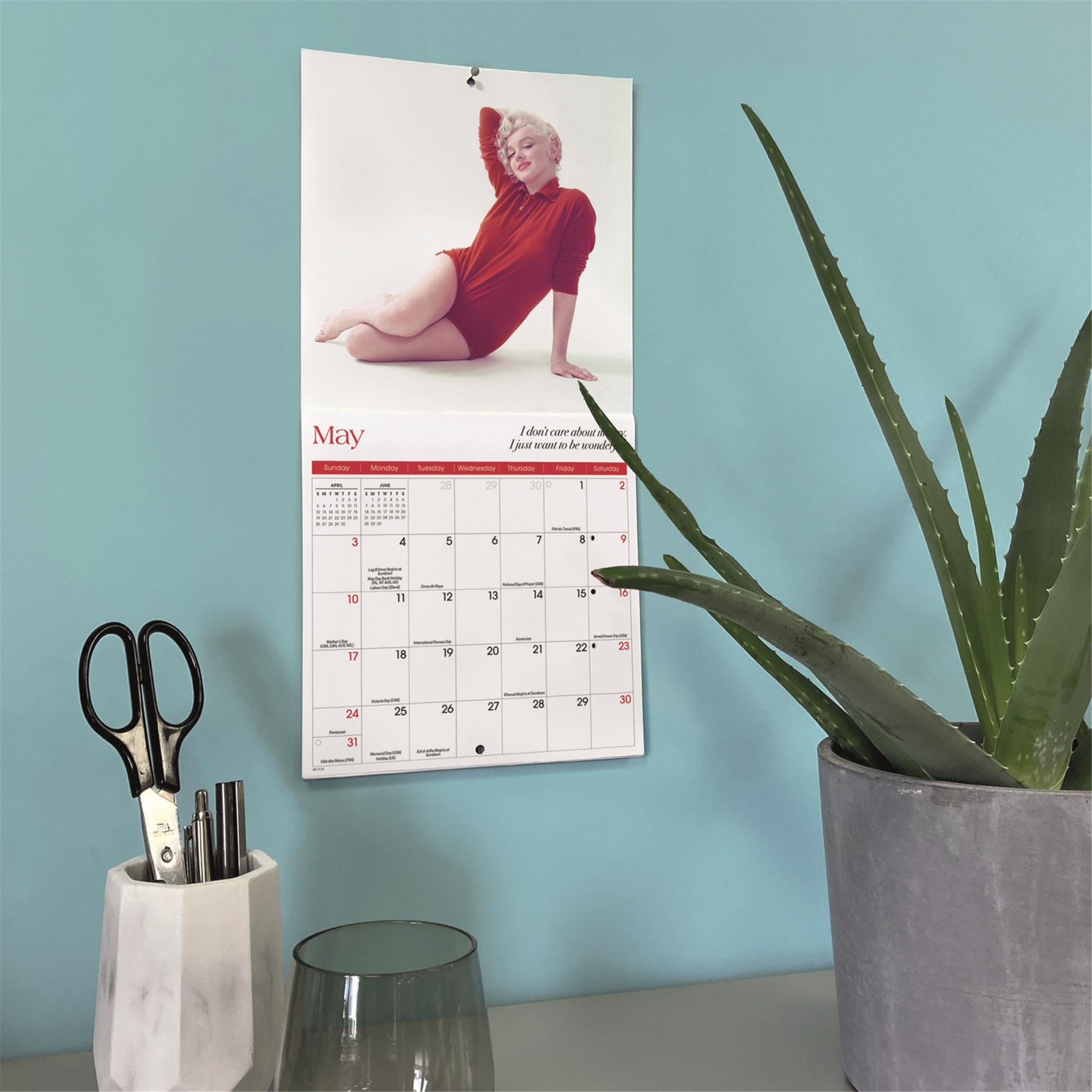 Mini calendrier Marilyn Monroe 2026