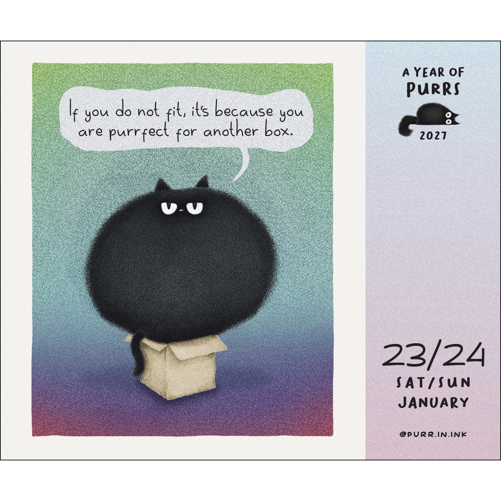 A Year of Purrs 2027 Box Calendar