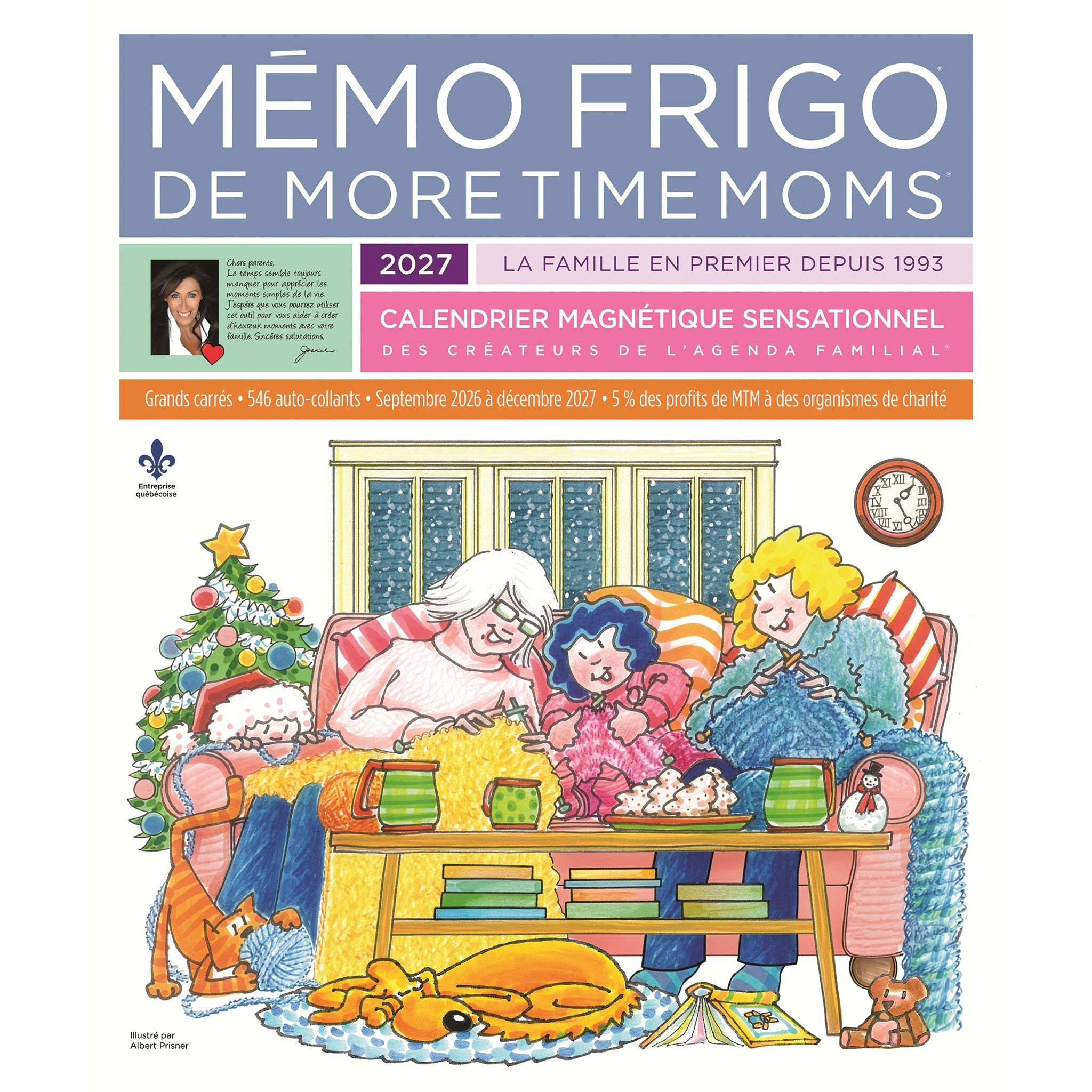 Memo Frigo 2027 Calendrier Mural (French)