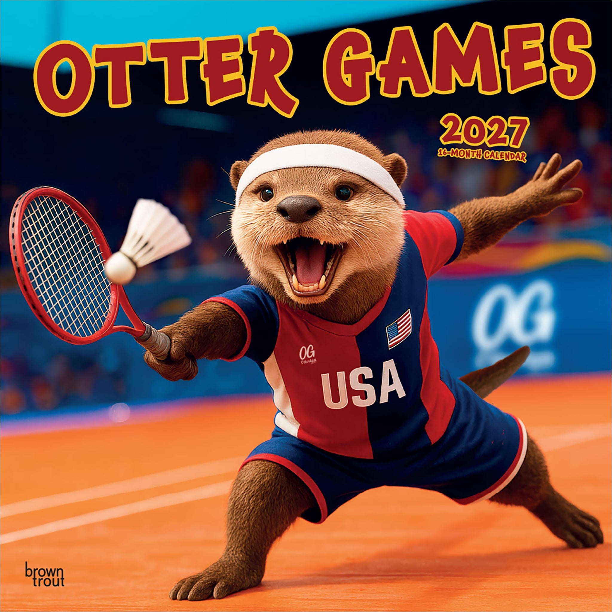 Otter Olympics 2027 Wall Calendar