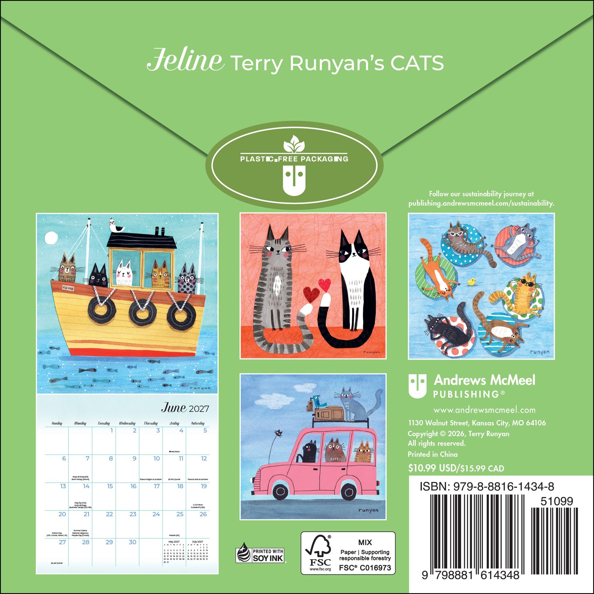 Feline 2027 Mini Calendar